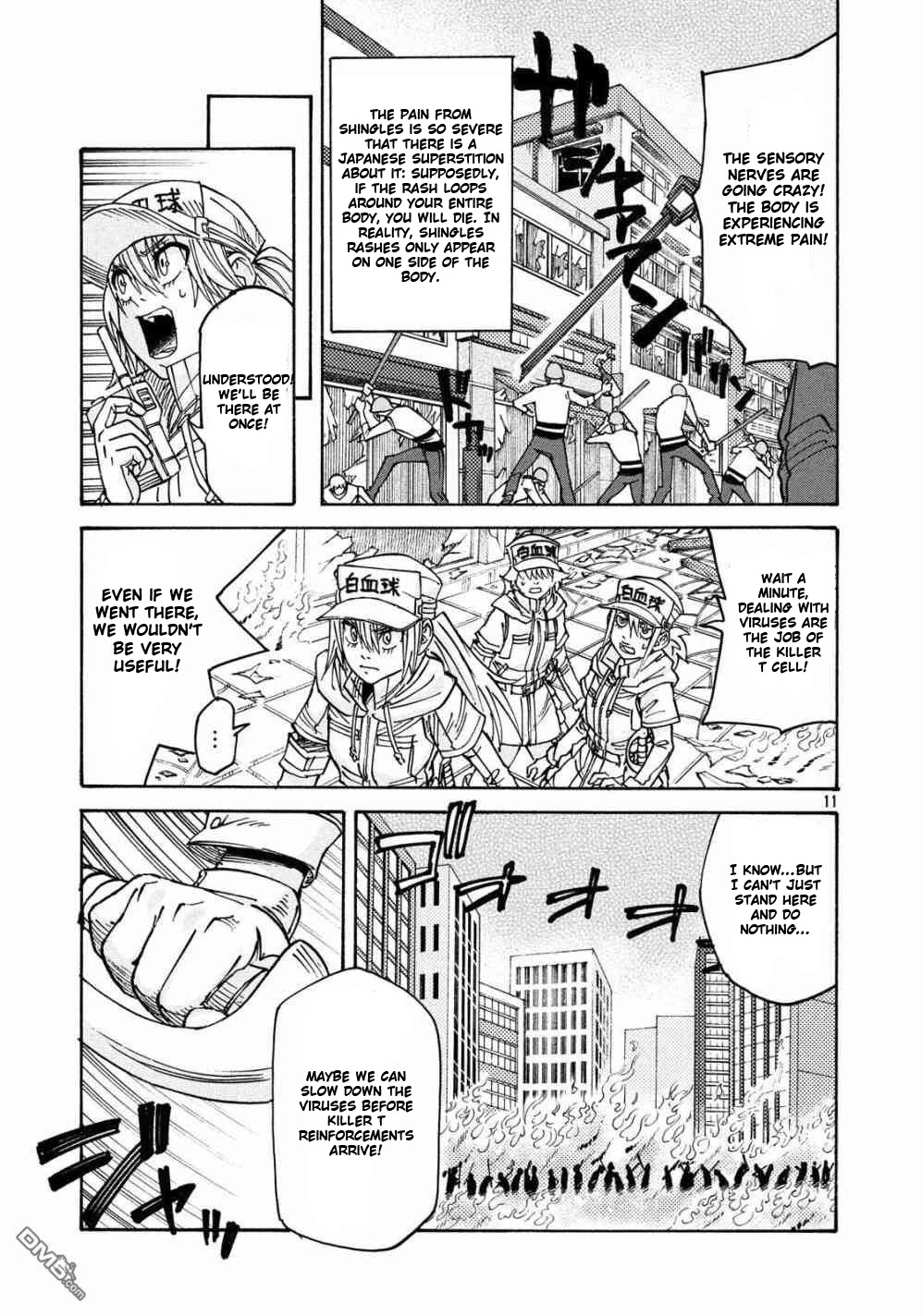 Hataraku Saibou BLACK Chapter 23 page 11 - Chapter 23: Shingles, Mission, Companion
