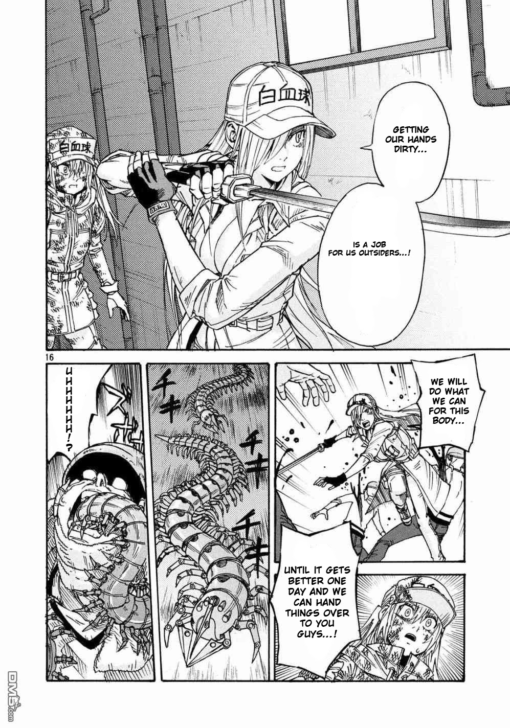 Hataraku Saibou BLACK Chapter 23 page 16 - Chapter 23: Shingles, Mission, Companion
