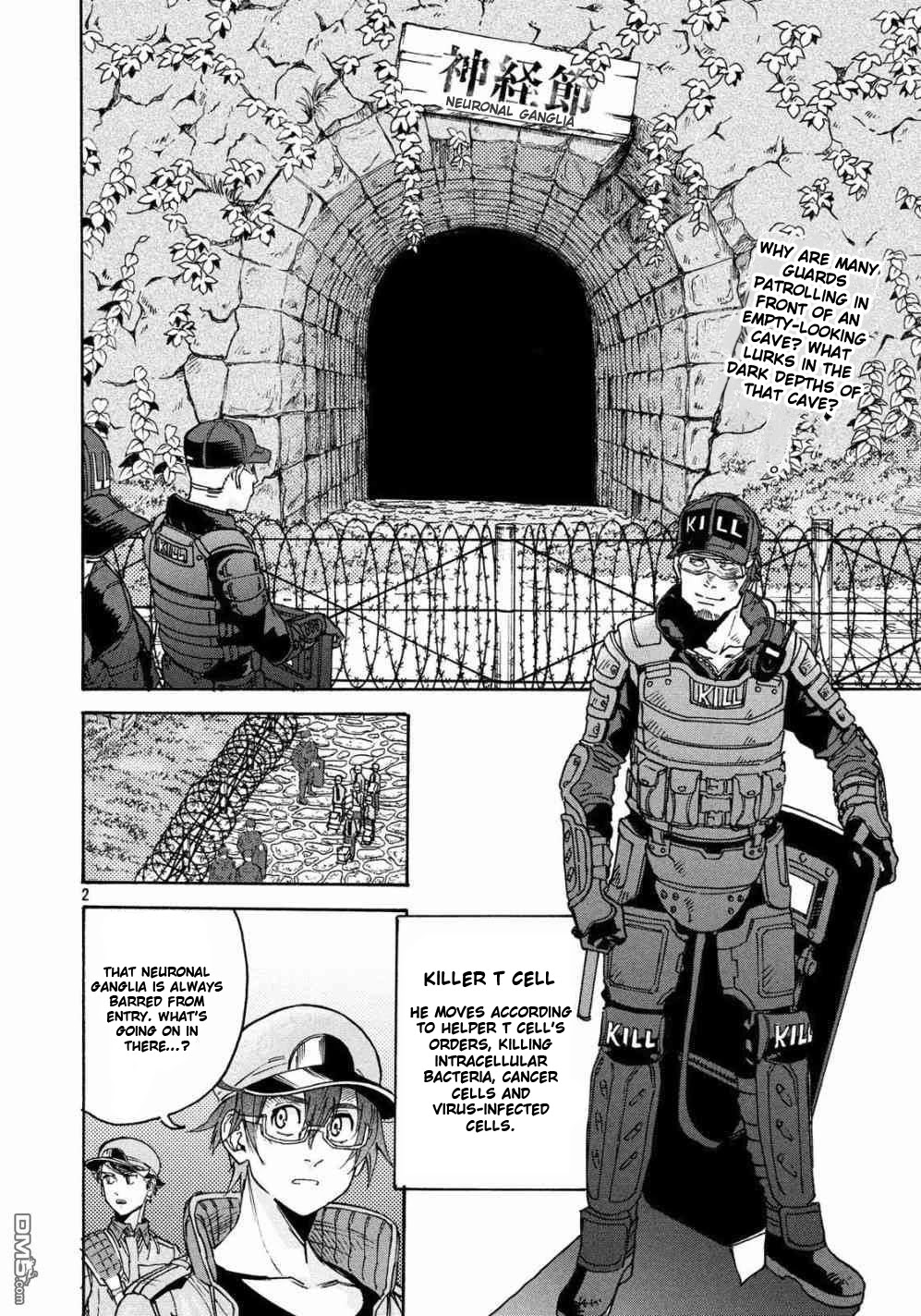 Hataraku Saibou BLACK Chapter 23 page 2 - Chapter 23: Shingles, Mission, Companion