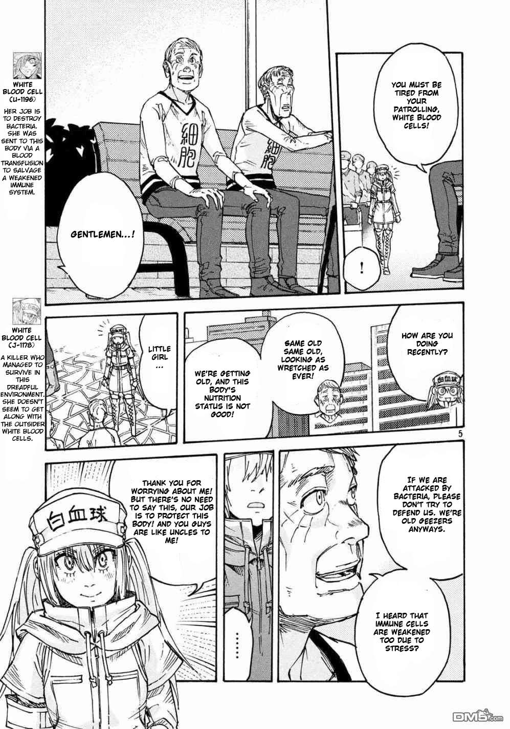 Hataraku Saibou BLACK Chapter 23 page 5 - Chapter 23: Shingles, Mission, Companion