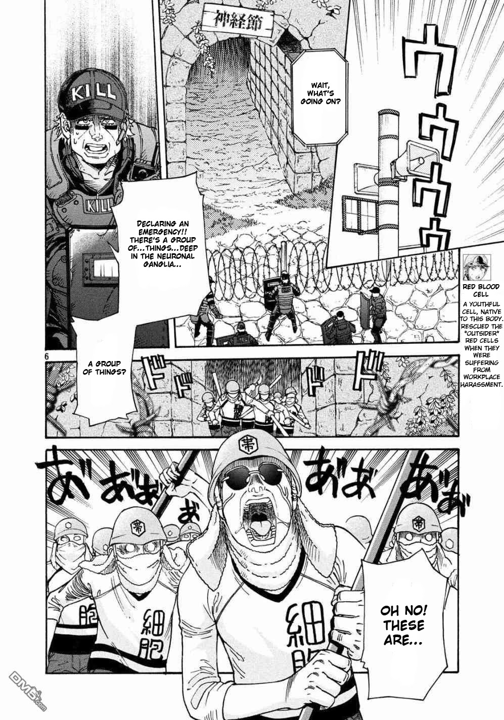 Hataraku Saibou BLACK Chapter 23 page 6 - Chapter 23: Shingles, Mission, Companion