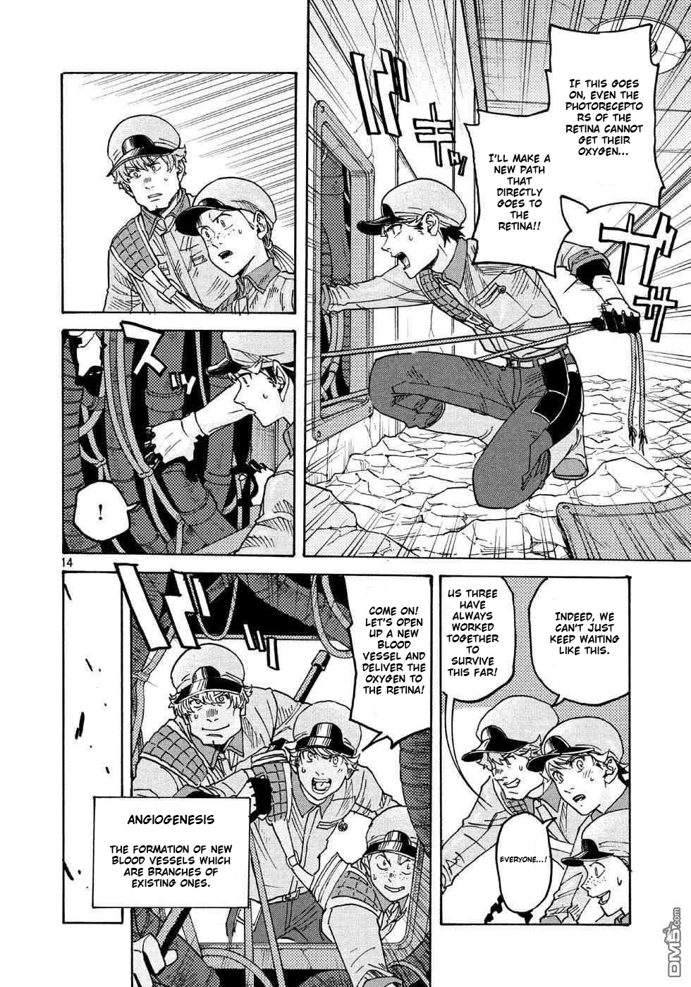 Hataraku Saibou BLACK Chapter 24 page 14 - Chapter 24: Sugar, Blood Vessels, Catastrophe