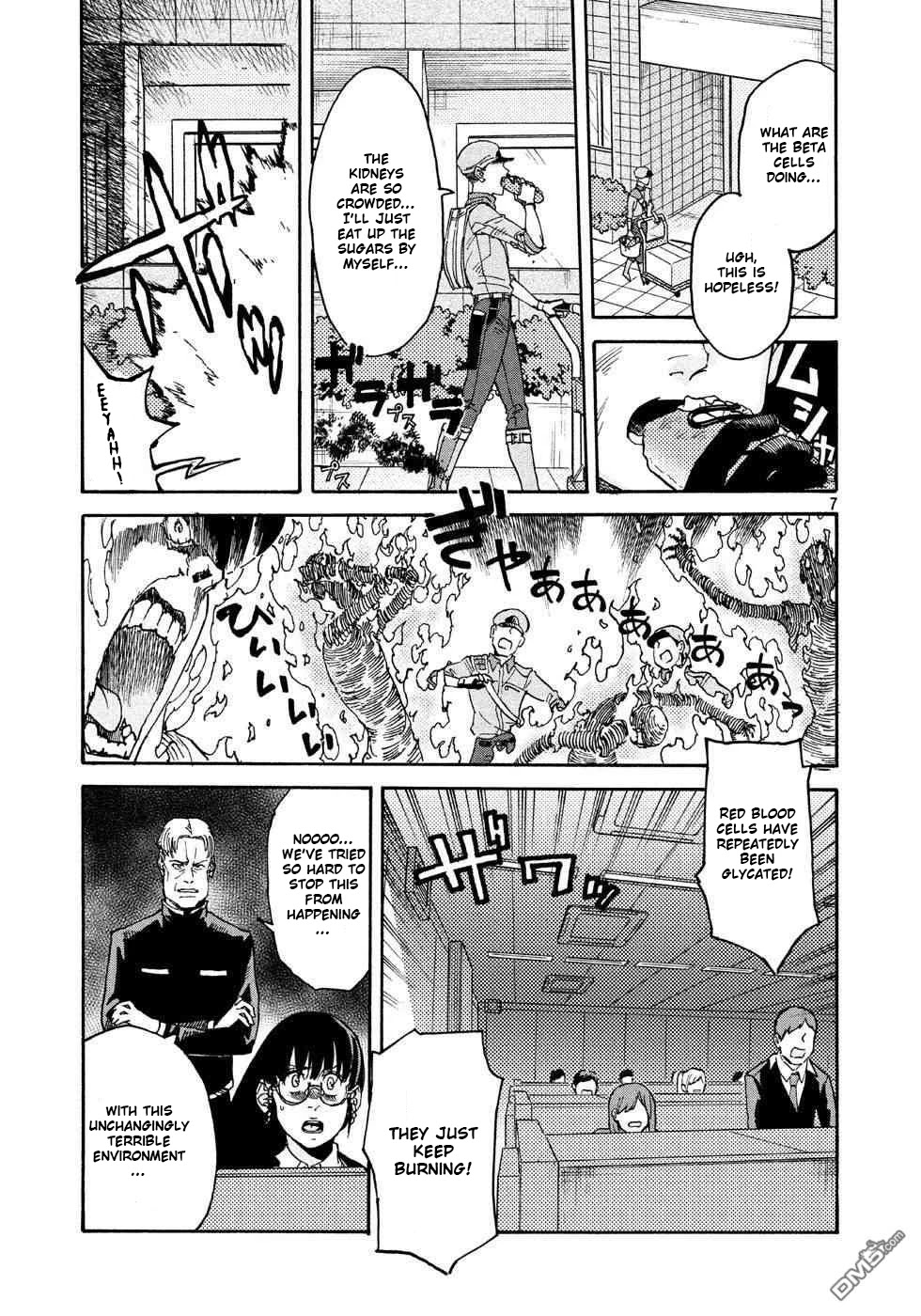 Hataraku Saibou BLACK Chapter 24 page 7 - Chapter 24: Sugar, Blood Vessels, Catastrophe