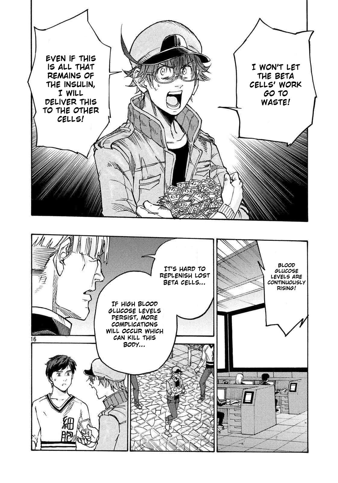 Hataraku Saibou BLACK Chapter 26 page 16 - Chapter 26: Incineration, Amputation, Benevolent Rain