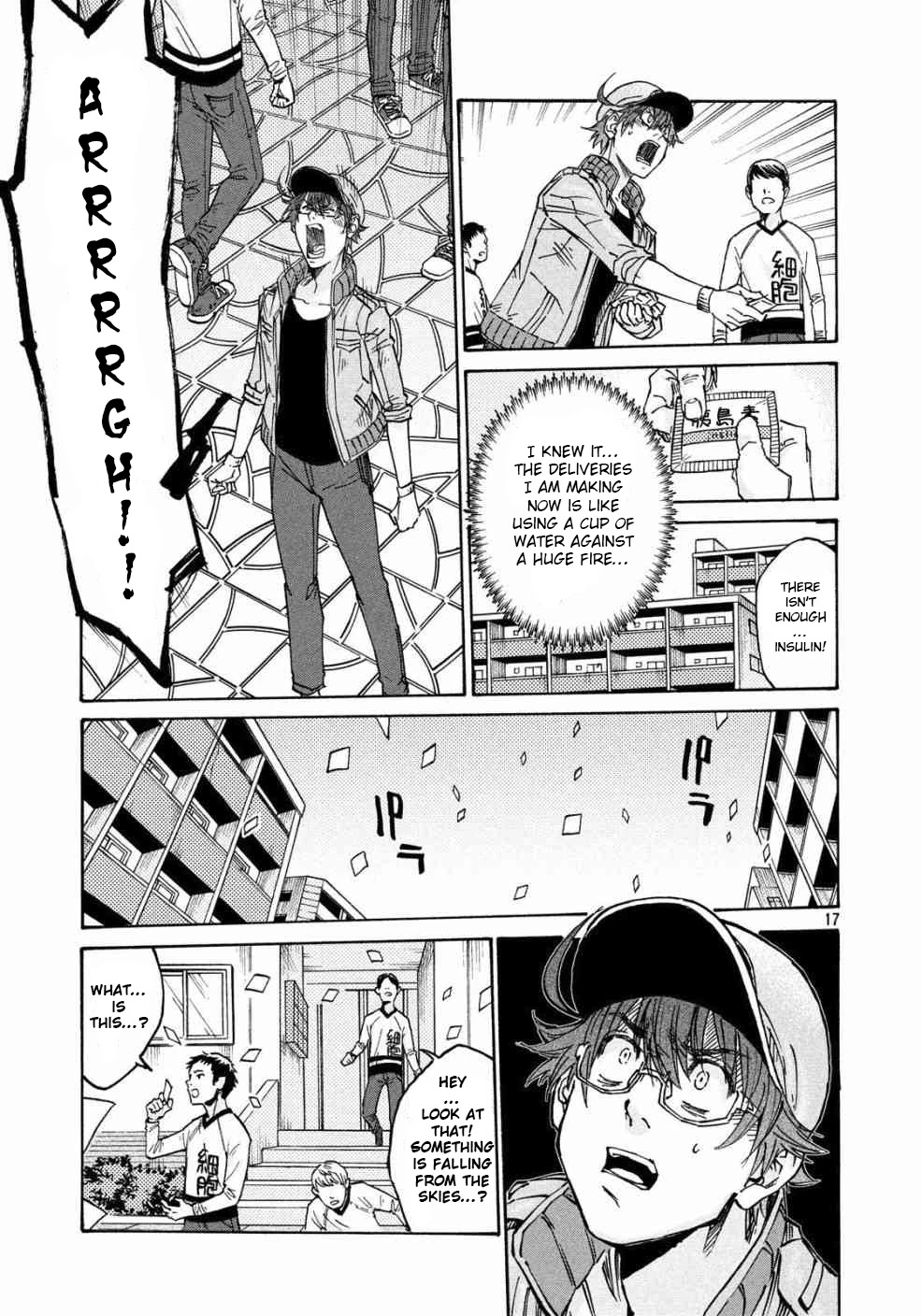 Hataraku Saibou BLACK Chapter 26 page 17 - Chapter 26: Incineration, Amputation, Benevolent Rain