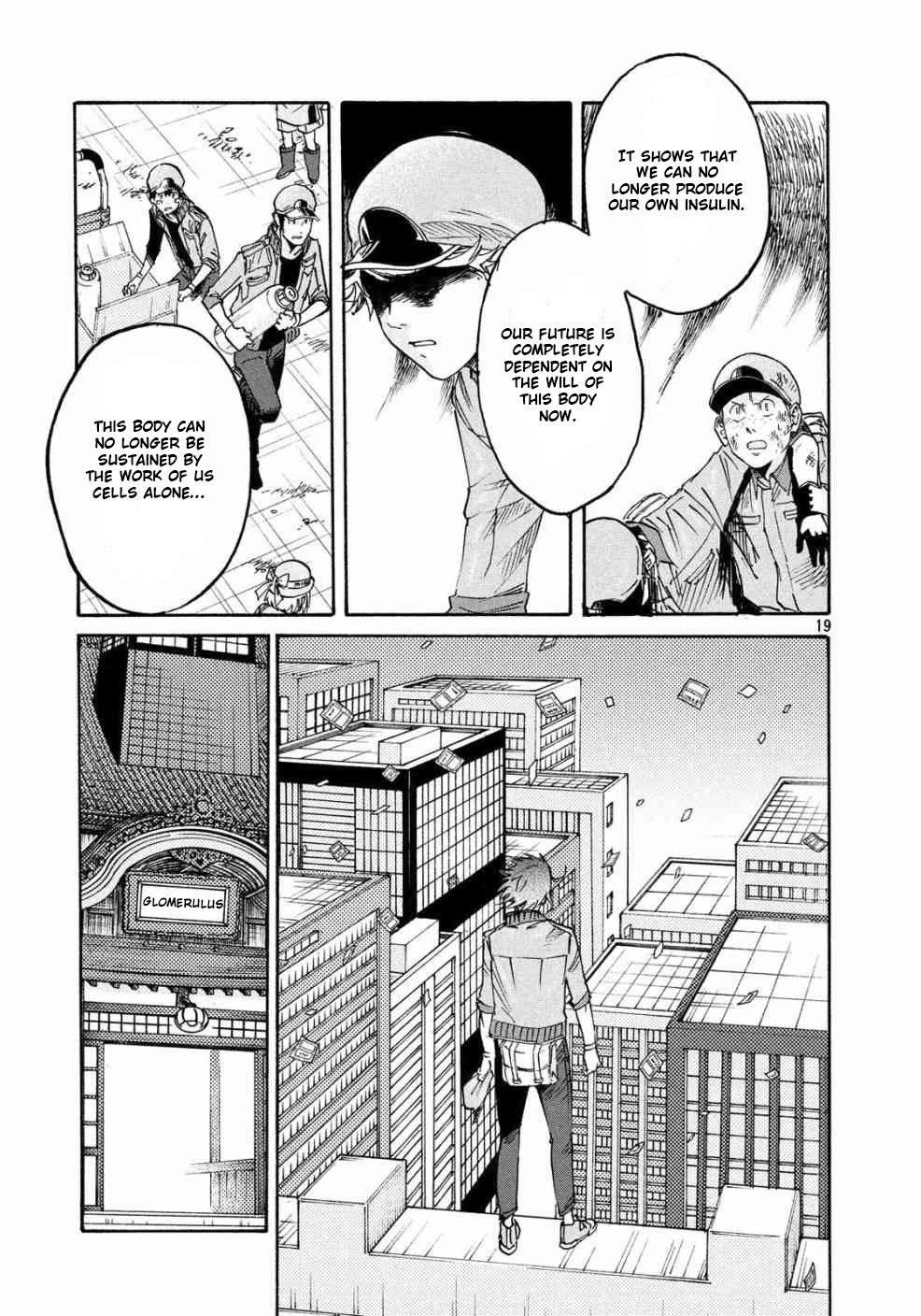 Hataraku Saibou BLACK Chapter 26 page 19 - Chapter 26: Incineration, Amputation, Benevolent Rain