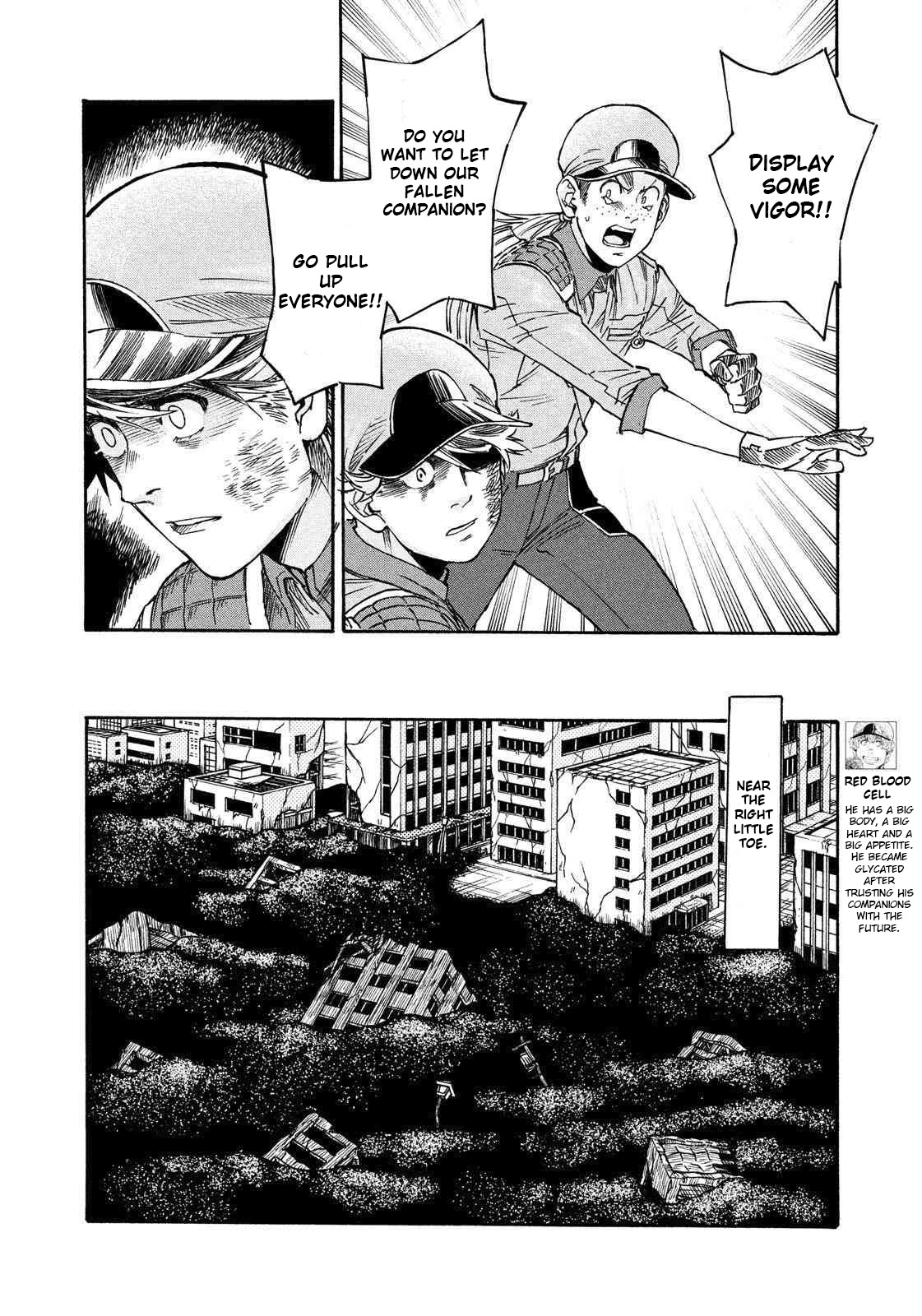 Hataraku Saibou BLACK Chapter 26 page 8 - Chapter 26: Incineration, Amputation, Benevolent Rain