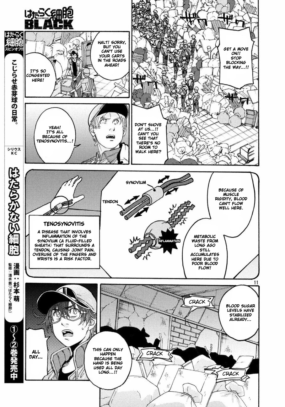 Hataraku Saibou BLACK Chapter 28 page 10 - Chapter 28: Pancreas, Fraud, Inferno