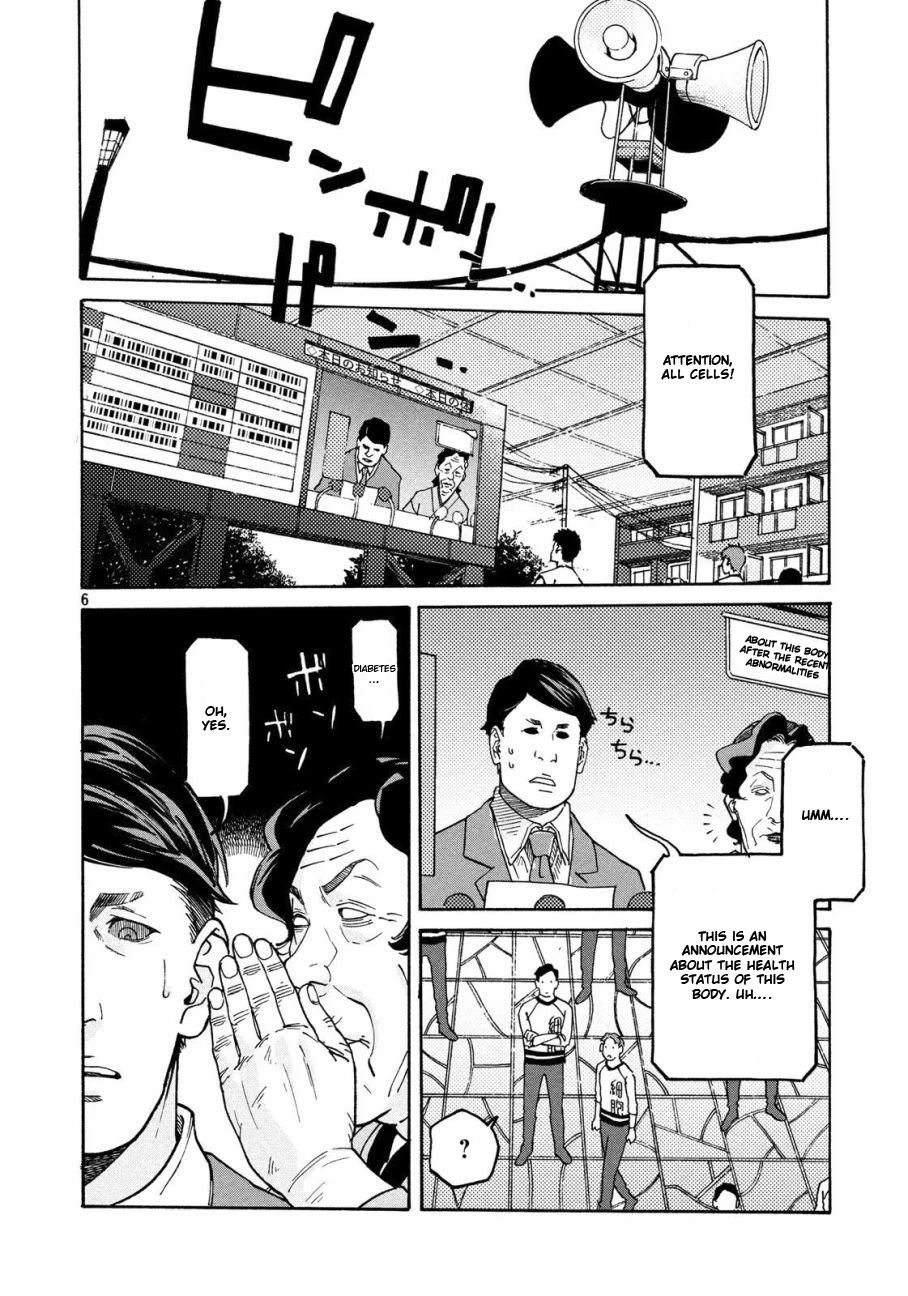 Hataraku Saibou BLACK Chapter 28 page 6 - Chapter 28: Pancreas, Fraud, Inferno