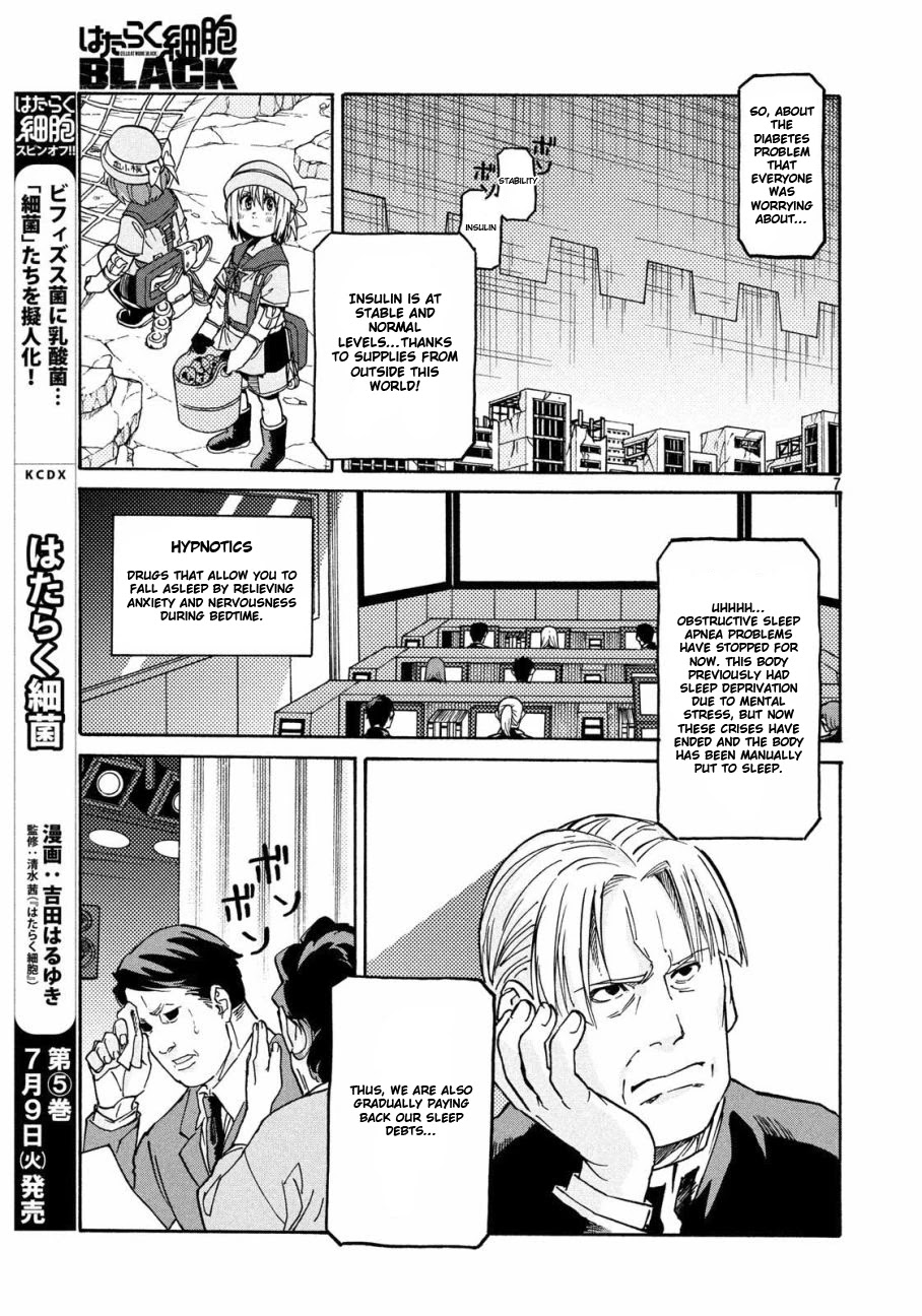 Hataraku Saibou BLACK Chapter 28 page 7 - Chapter 28: Pancreas, Fraud, Inferno