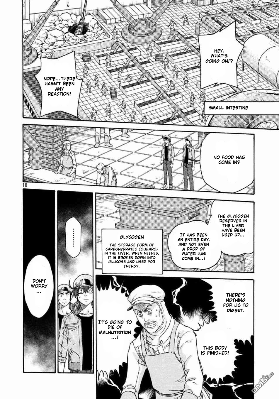 Hataraku Saibou BLACK Chapter 29 page 10 - Chapter 29: Implementation, Fasting, Unemployment