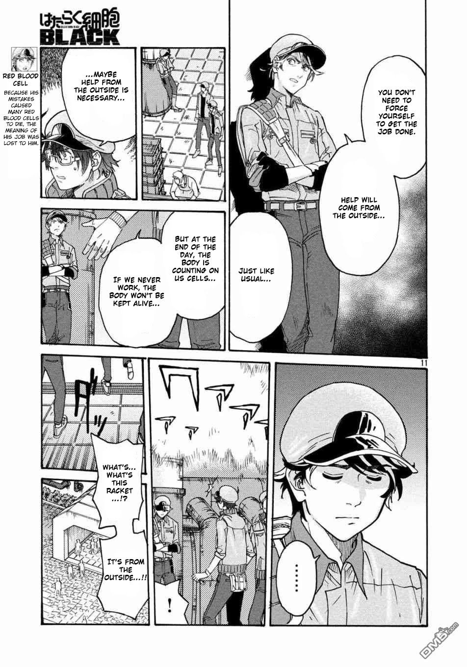 Hataraku Saibou BLACK Chapter 29 page 11 - Chapter 29: Implementation, Fasting, Unemployment