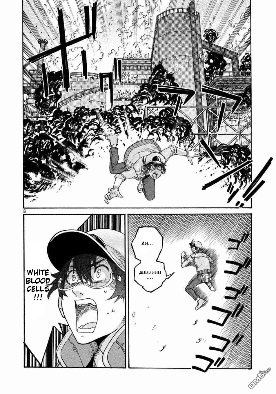 Hataraku Saibou BLACK Chapter 29 page 8 - Chapter 29: Implementation, Fasting, Unemployment