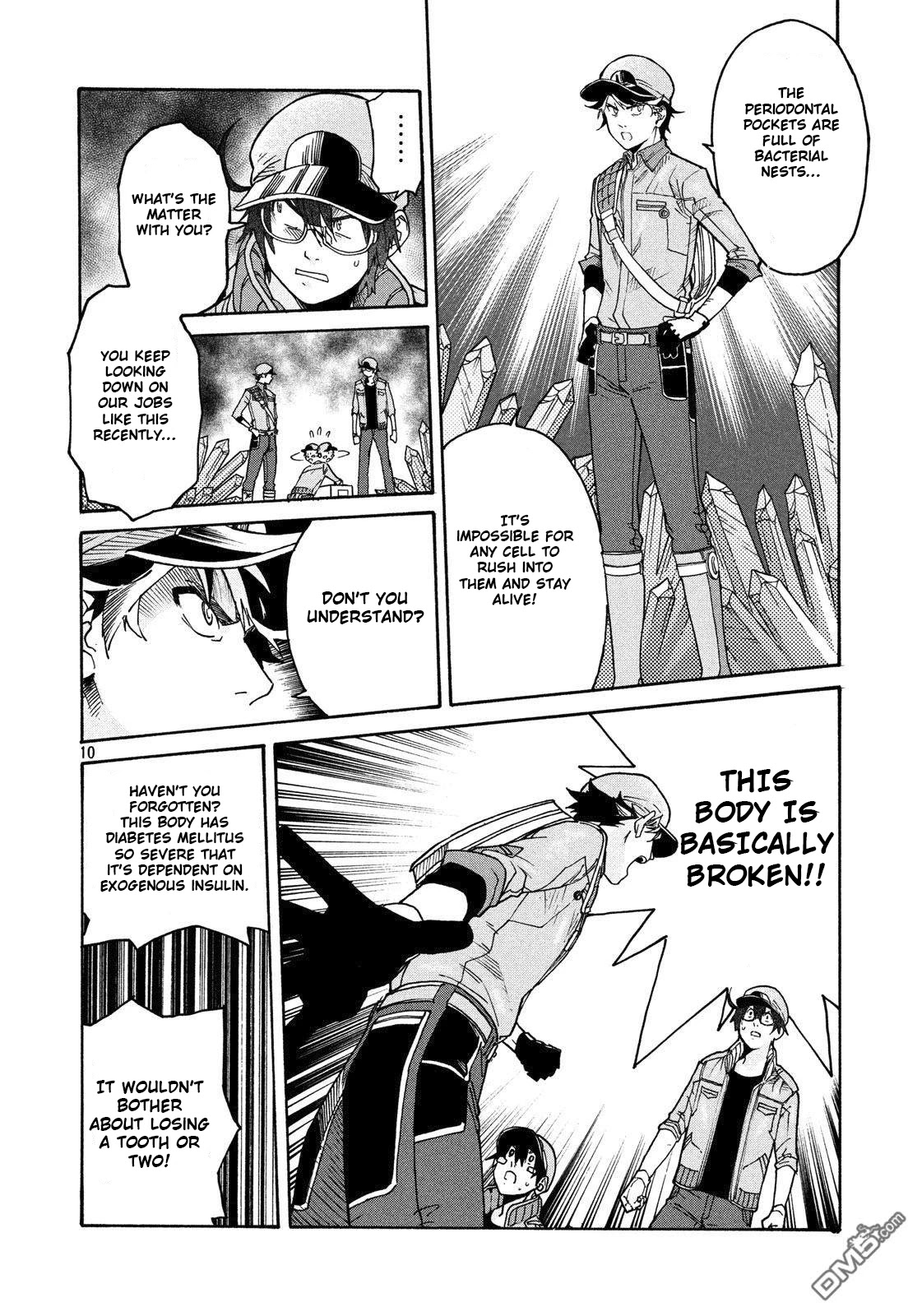 Hataraku Saibou BLACK Chapter 30 page 10 - Chapter 30: Periodontitis, Roots, Miscalculation
