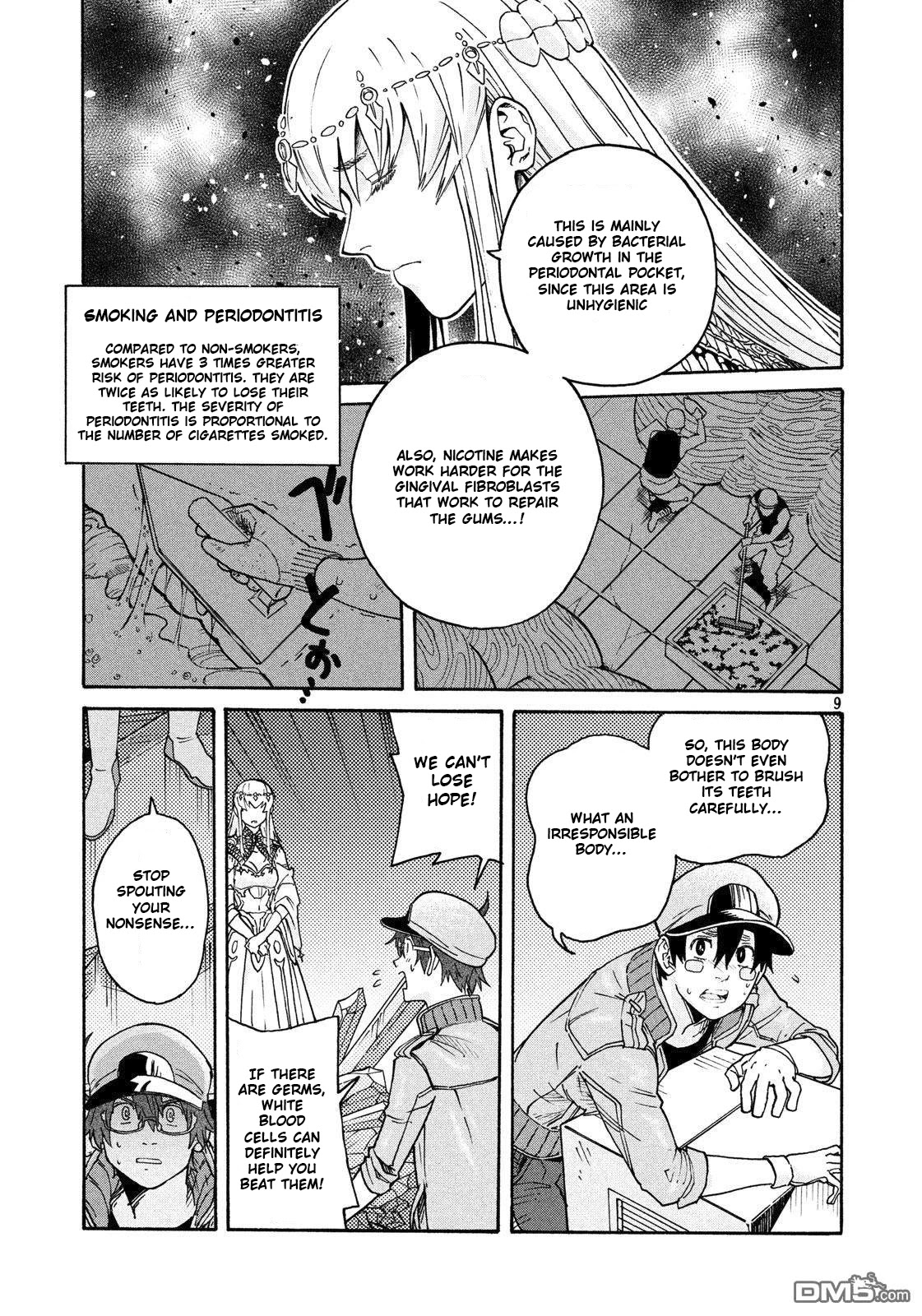 Hataraku Saibou BLACK Chapter 30 page 9 - Chapter 30: Periodontitis, Roots, Miscalculation