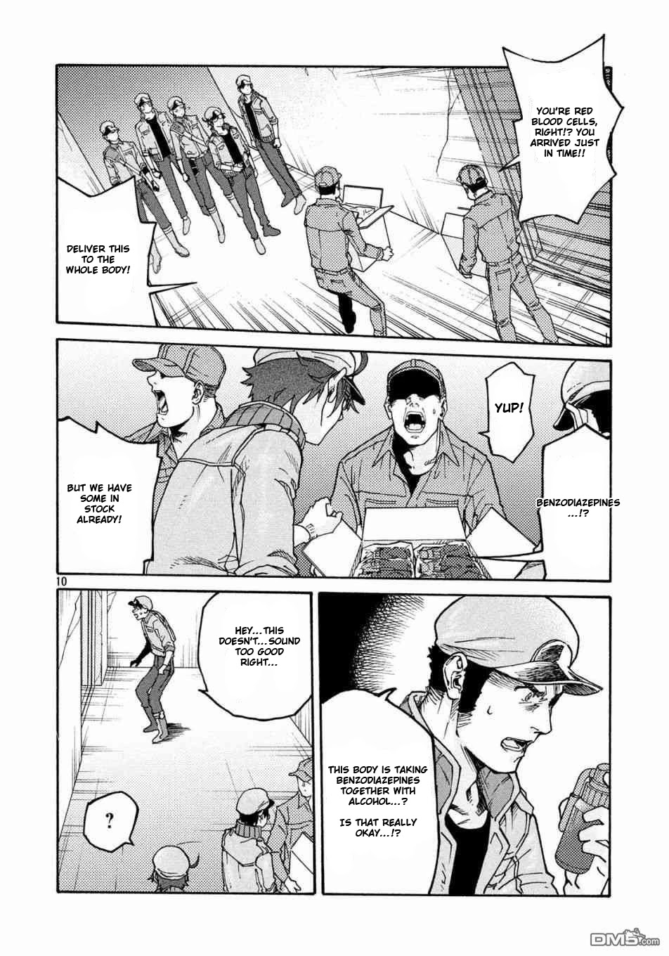 Hataraku Saibou BLACK Chapter 31 page 10 - Chapter 31: Sleeping Pills, Alcohol, Requiem