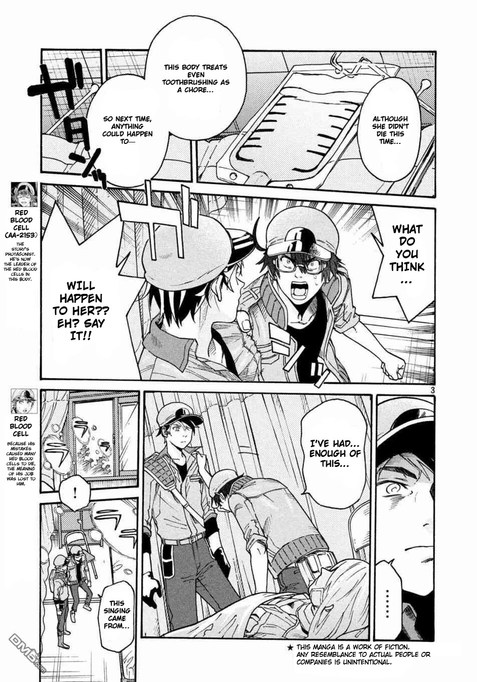 Hataraku Saibou BLACK Chapter 31 page 3 - Chapter 31: Sleeping Pills, Alcohol, Requiem