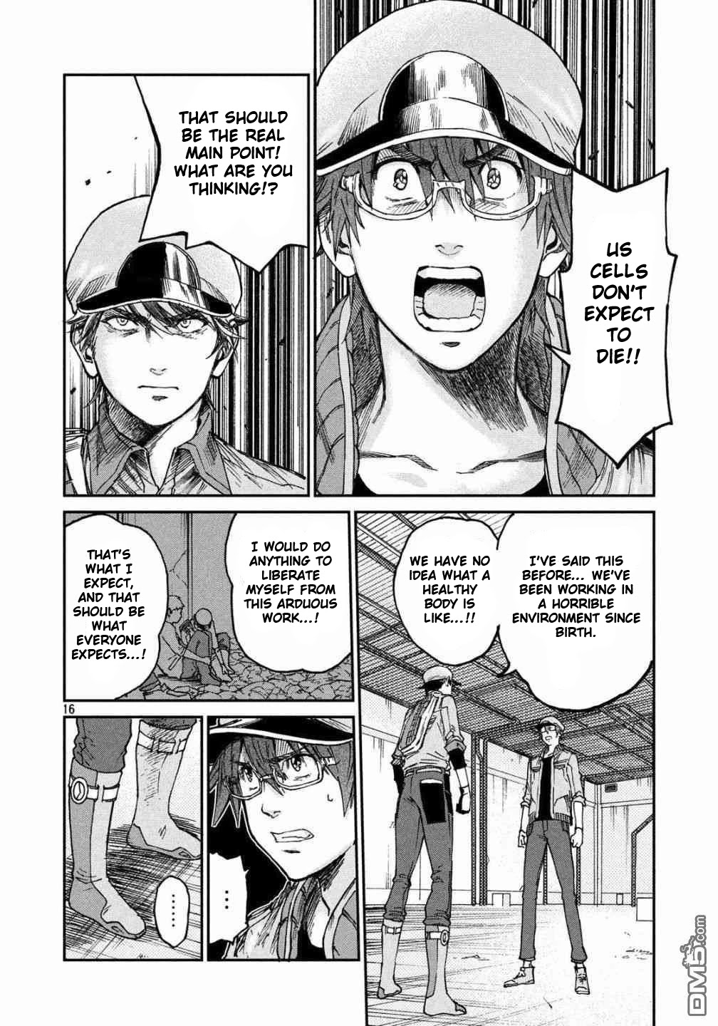 Hataraku Saibou BLACK Chapter 32 page 17 - Chapter 32: Gastric Lavage, Tears, Tears