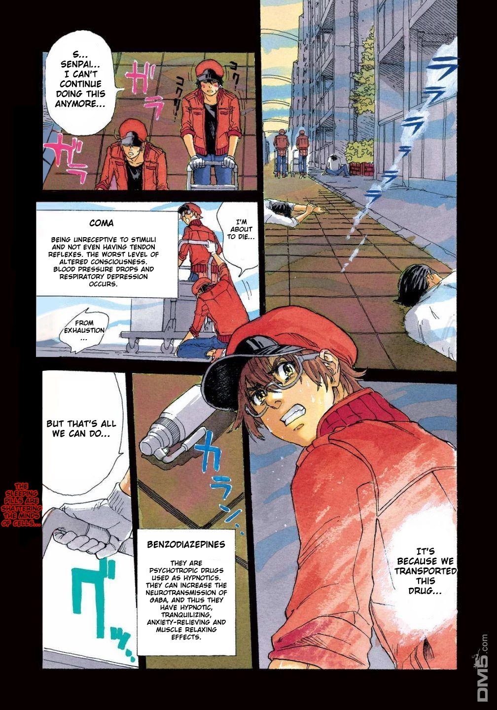 Hataraku Saibou BLACK Chapter 32 page 4 - Chapter 32: Gastric Lavage, Tears, Tears