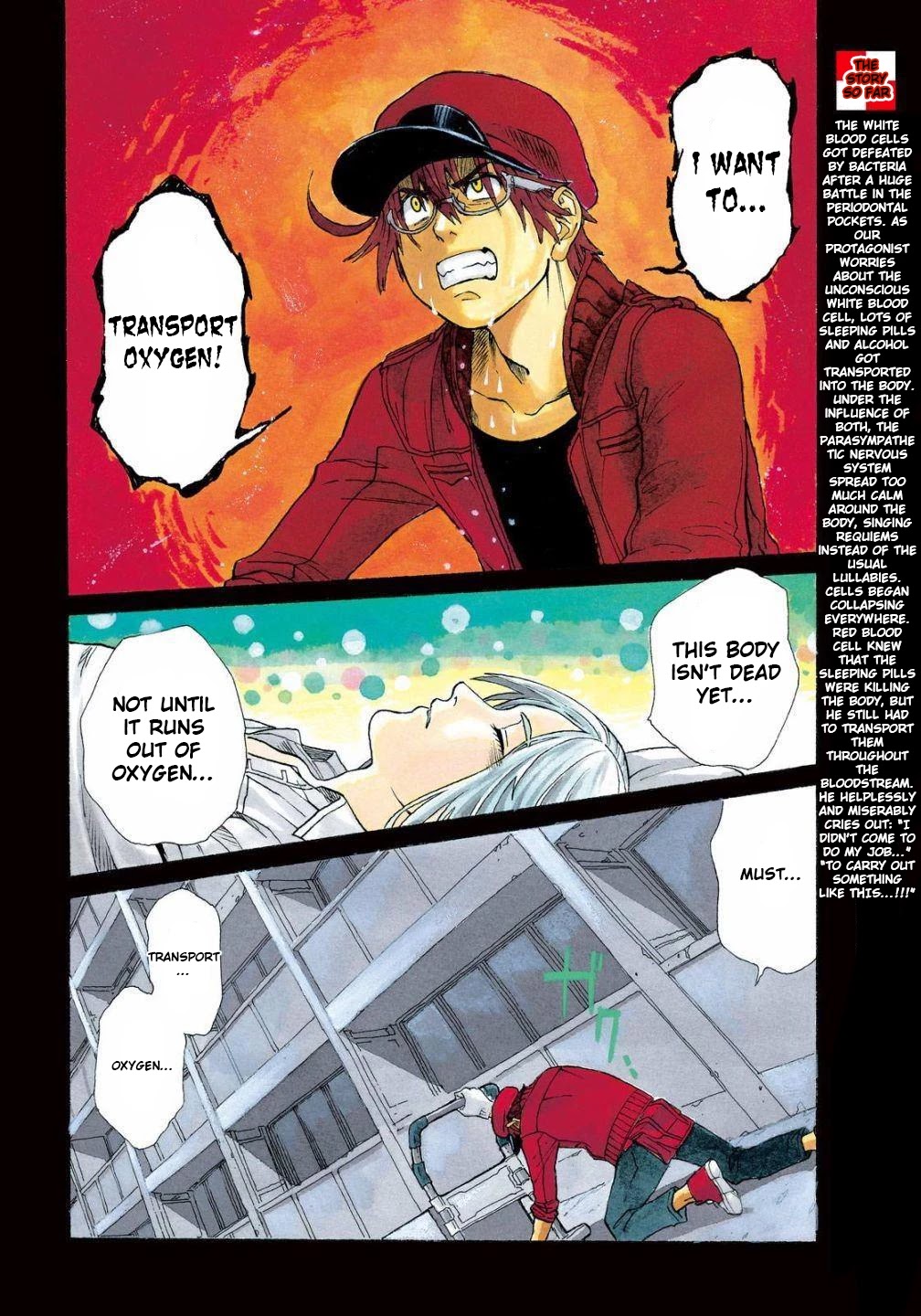 Hataraku Saibou BLACK Chapter 32 page 5 - Chapter 32: Gastric Lavage, Tears, Tears