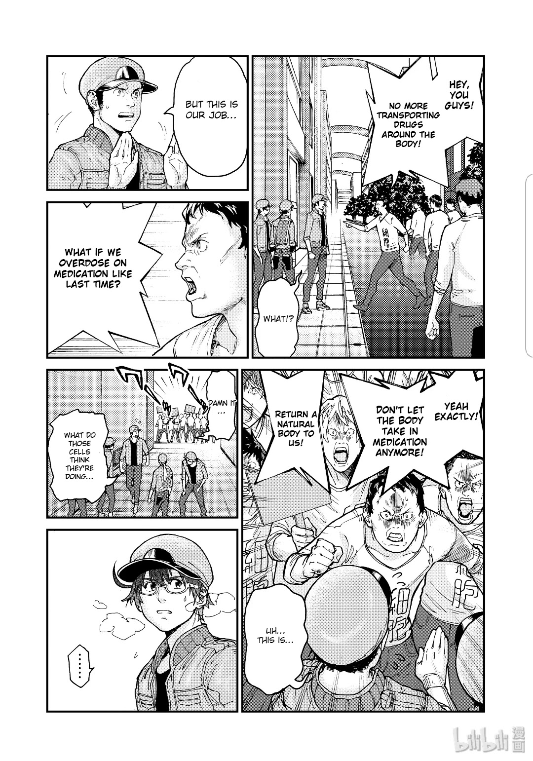 Hataraku Saibou BLACK Chapter 35 page 15 - Chapter 35: Drugs, Quitting Smoking, Fear
