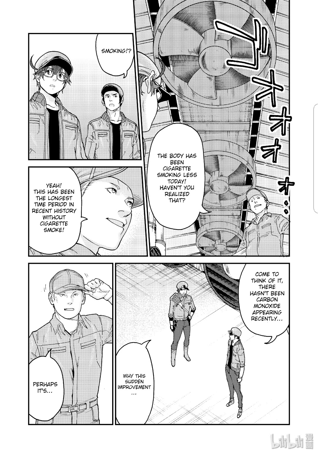 Hataraku Saibou BLACK Chapter 35 page 18 - Chapter 35: Drugs, Quitting Smoking, Fear
