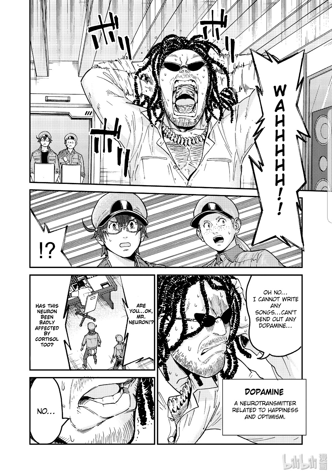 Hataraku Saibou BLACK Chapter 35 page 22 - Chapter 35: Drugs, Quitting Smoking, Fear