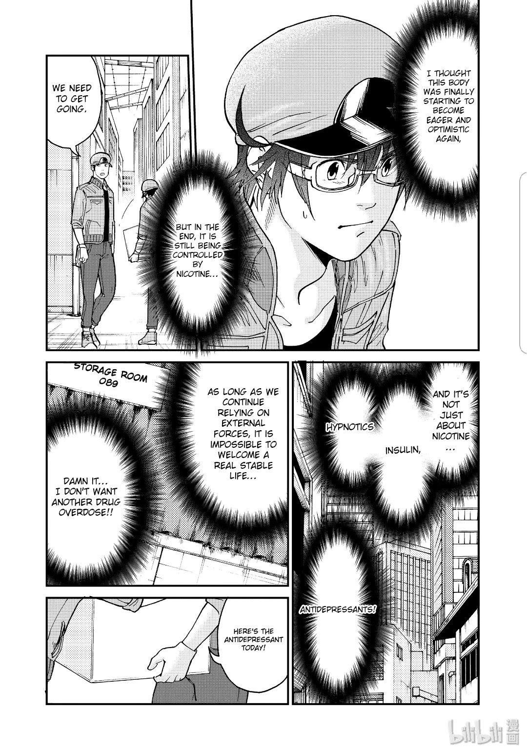 Hataraku Saibou BLACK Chapter 35 page 29 - Chapter 35: Drugs, Quitting Smoking, Fear