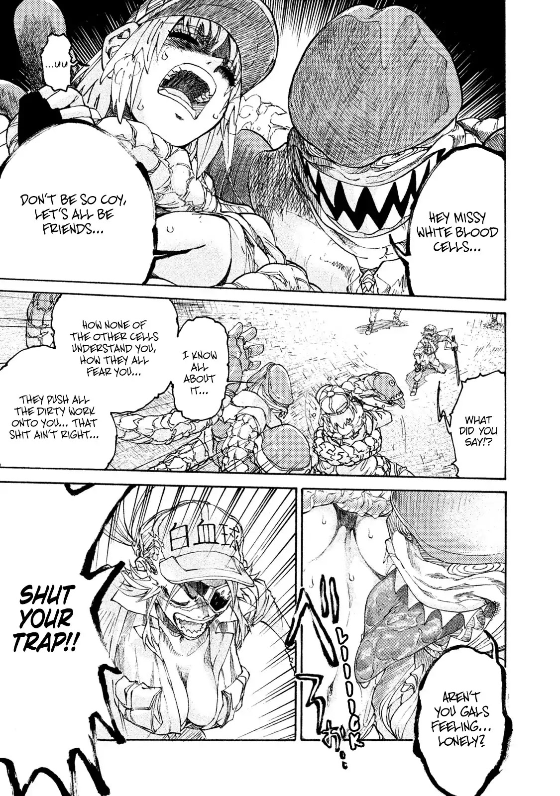 Hataraku Saibou BLACK Chapter 4 page 17 - Chapter 4: Gonococcus, Invasion