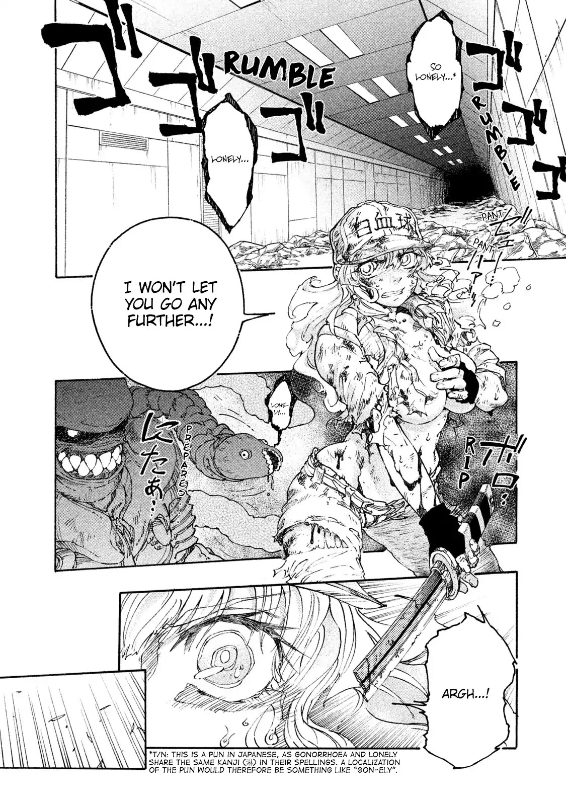 Hataraku Saibou BLACK Chapter 4 page 2 - Chapter 4: Gonococcus, Invasion