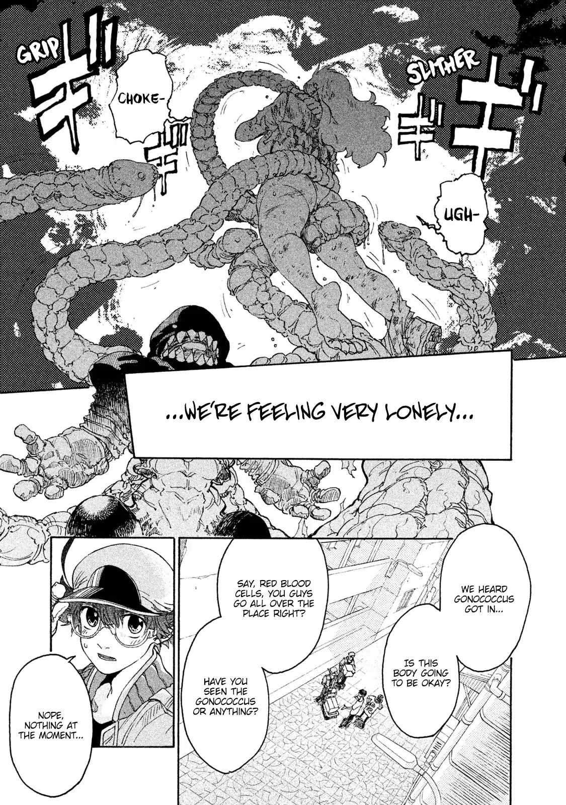 Hataraku Saibou BLACK Chapter 4 page 3 - Chapter 4: Gonococcus, Invasion