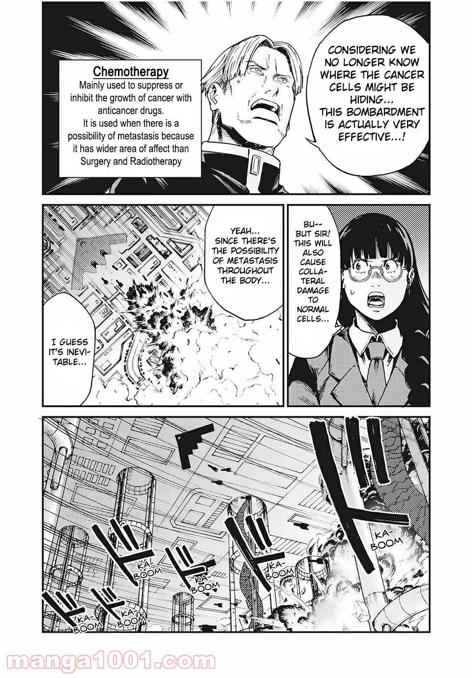 Hataraku Saibou BLACK Chapter 40 page 12 - Chapter 40: Metastasis, Radiotherapy, Anticancer drugs
