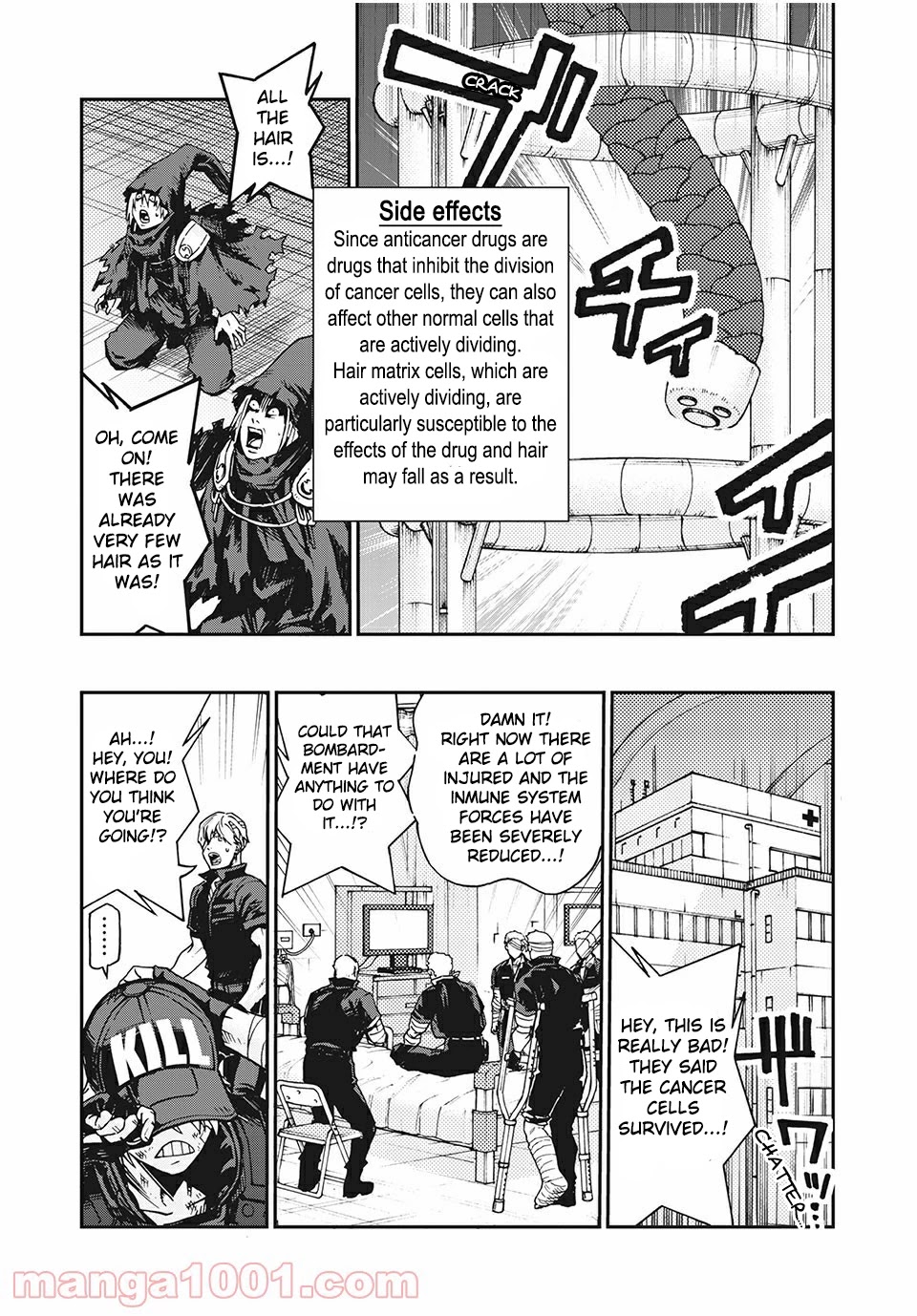 Hataraku Saibou BLACK Chapter 40 page 13 - Chapter 40: Metastasis, Radiotherapy, Anticancer drugs