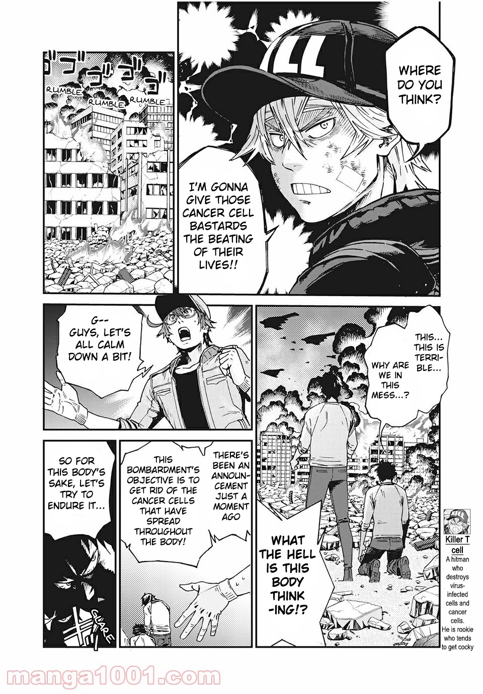 Hataraku Saibou BLACK Chapter 40 page 14 - Chapter 40: Metastasis, Radiotherapy, Anticancer drugs