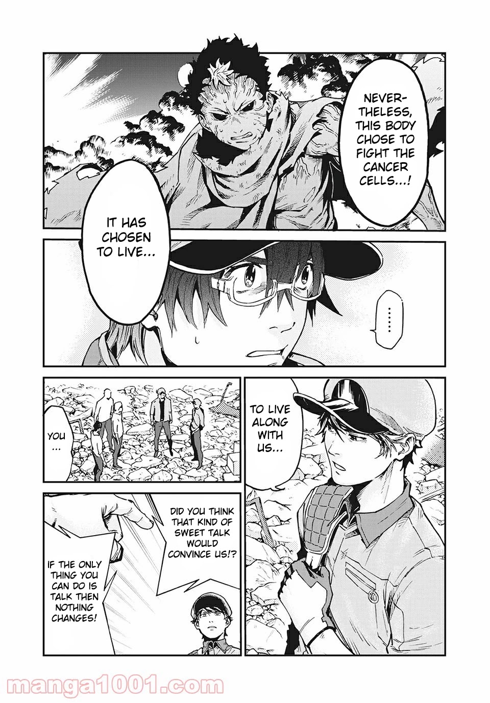Hataraku Saibou BLACK Chapter 40 page 17 - Chapter 40: Metastasis, Radiotherapy, Anticancer drugs