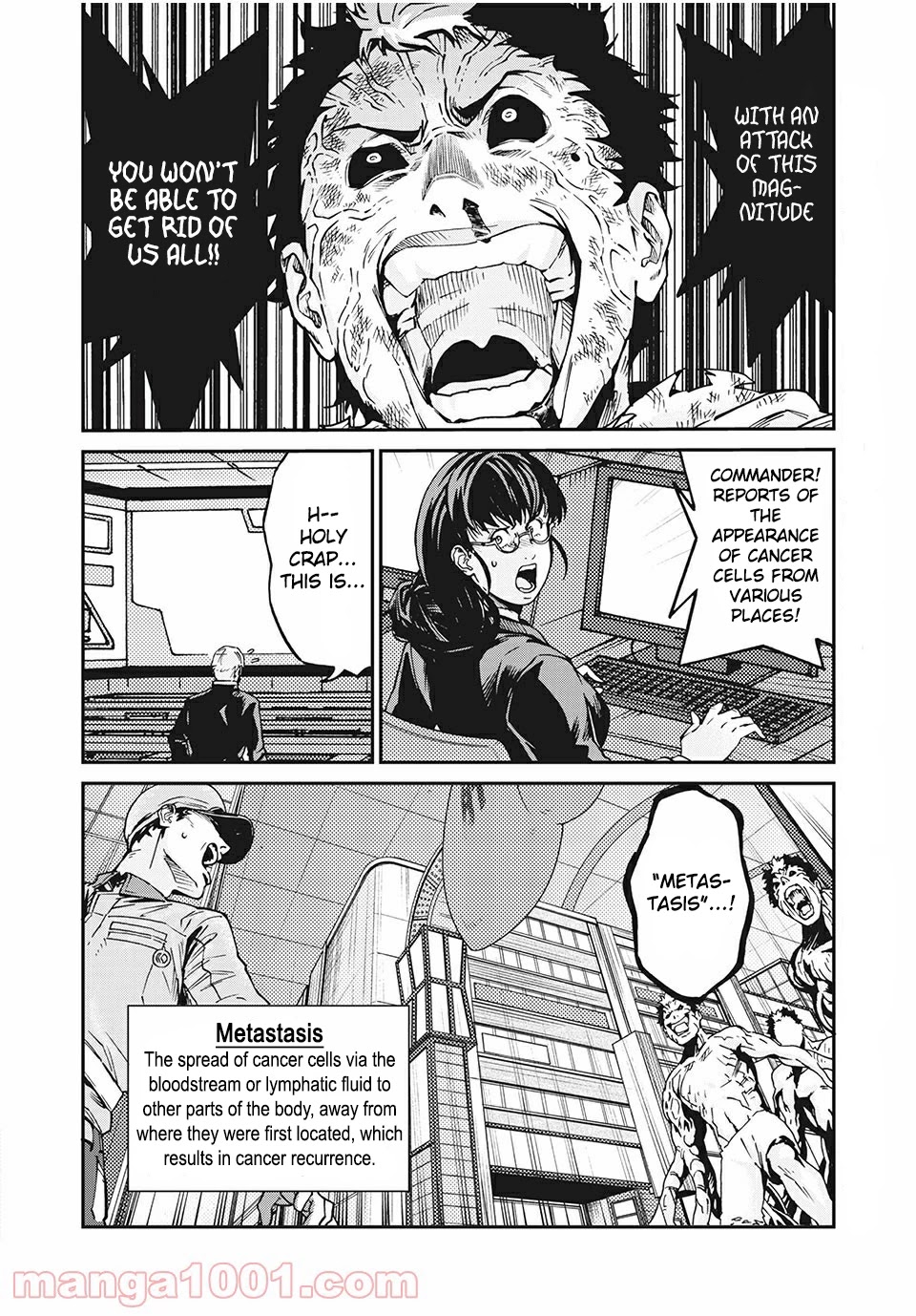 Hataraku Saibou BLACK Chapter 40 page 8 - Chapter 40: Metastasis, Radiotherapy, Anticancer drugs