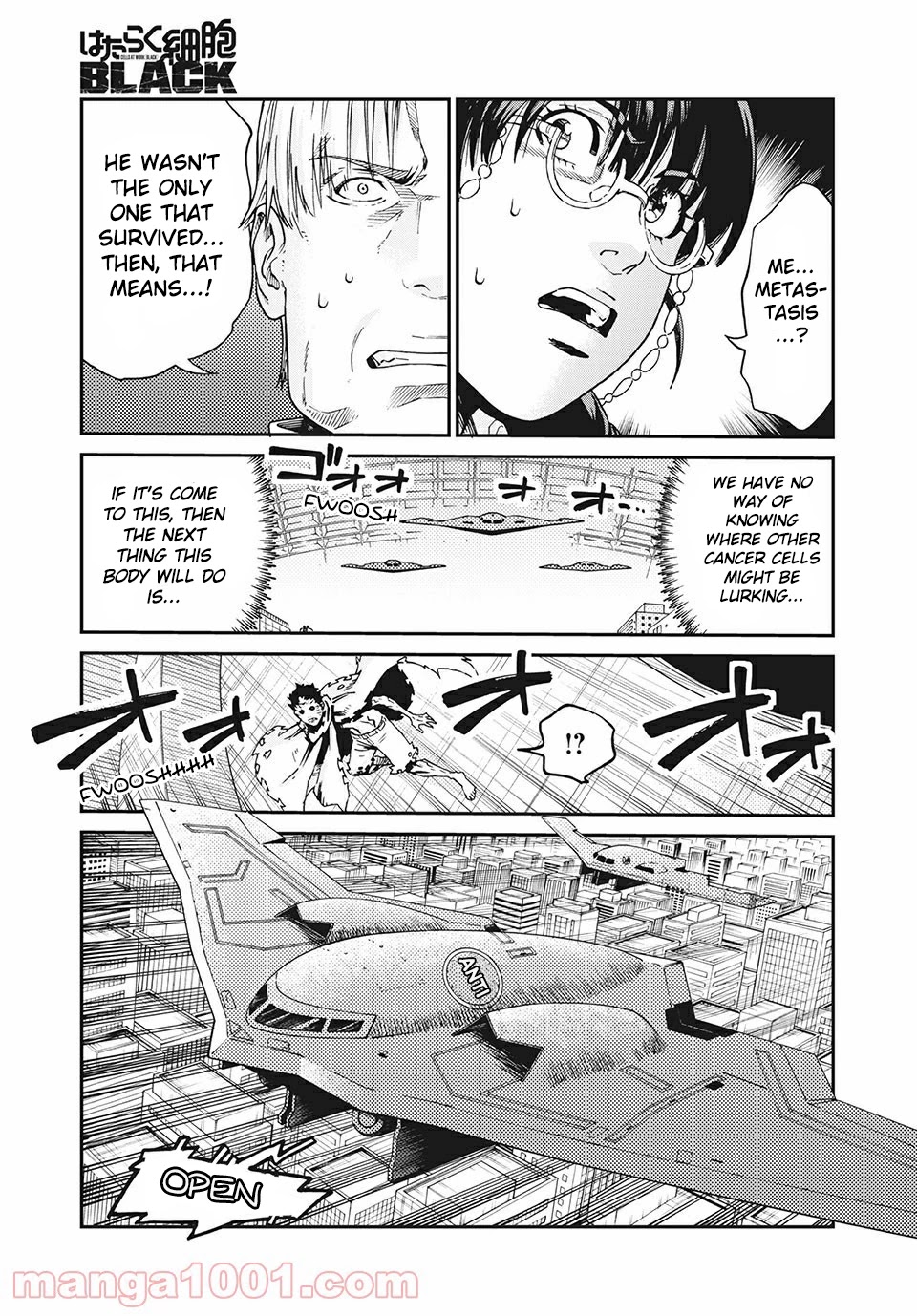 Hataraku Saibou BLACK Chapter 40 page 9 - Chapter 40: Metastasis, Radiotherapy, Anticancer drugs