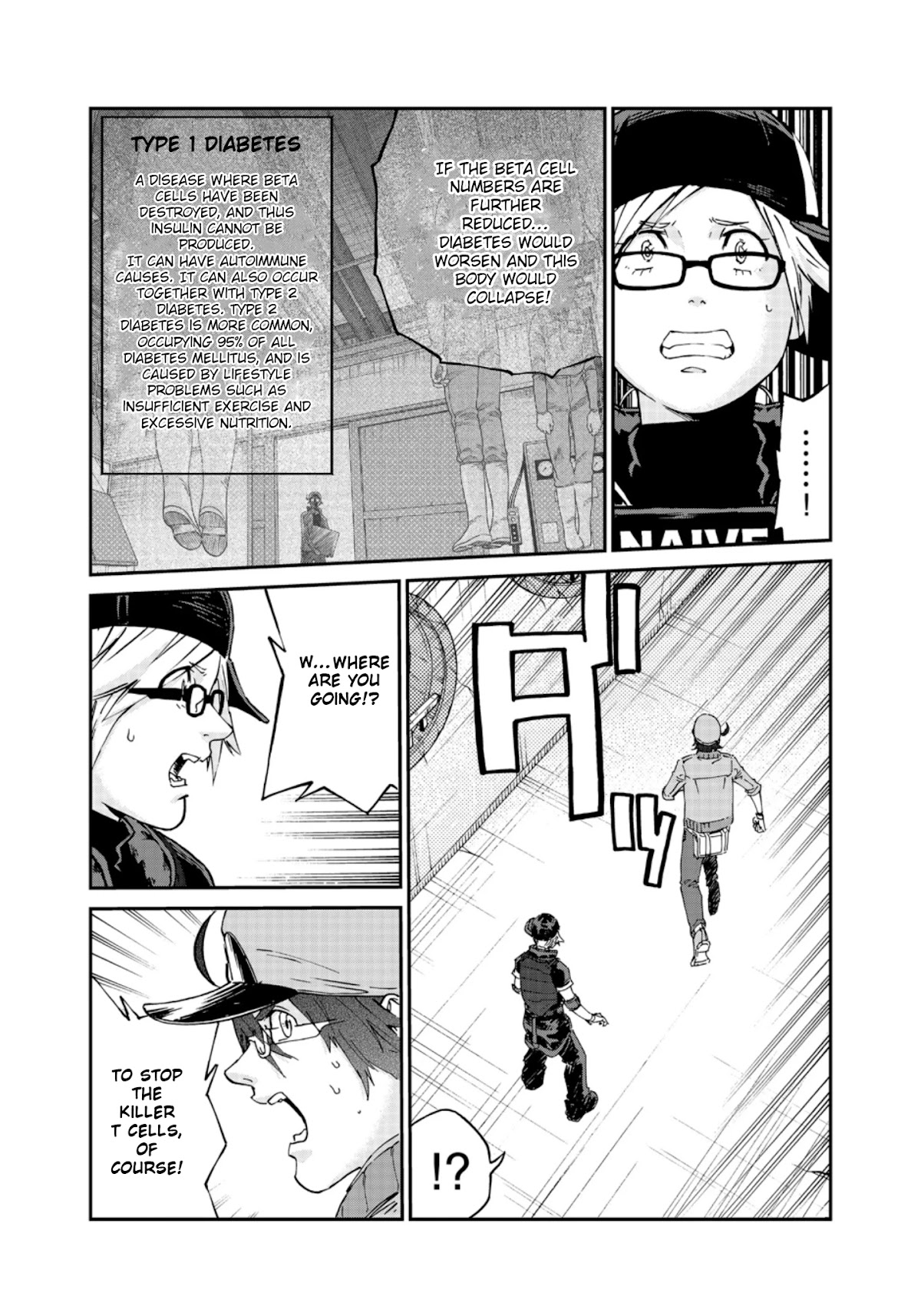 Hataraku Saibou BLACK Chapter 45 page 13 - Chapter 45: Thugs, Vitality, Beneficial Bacteria
