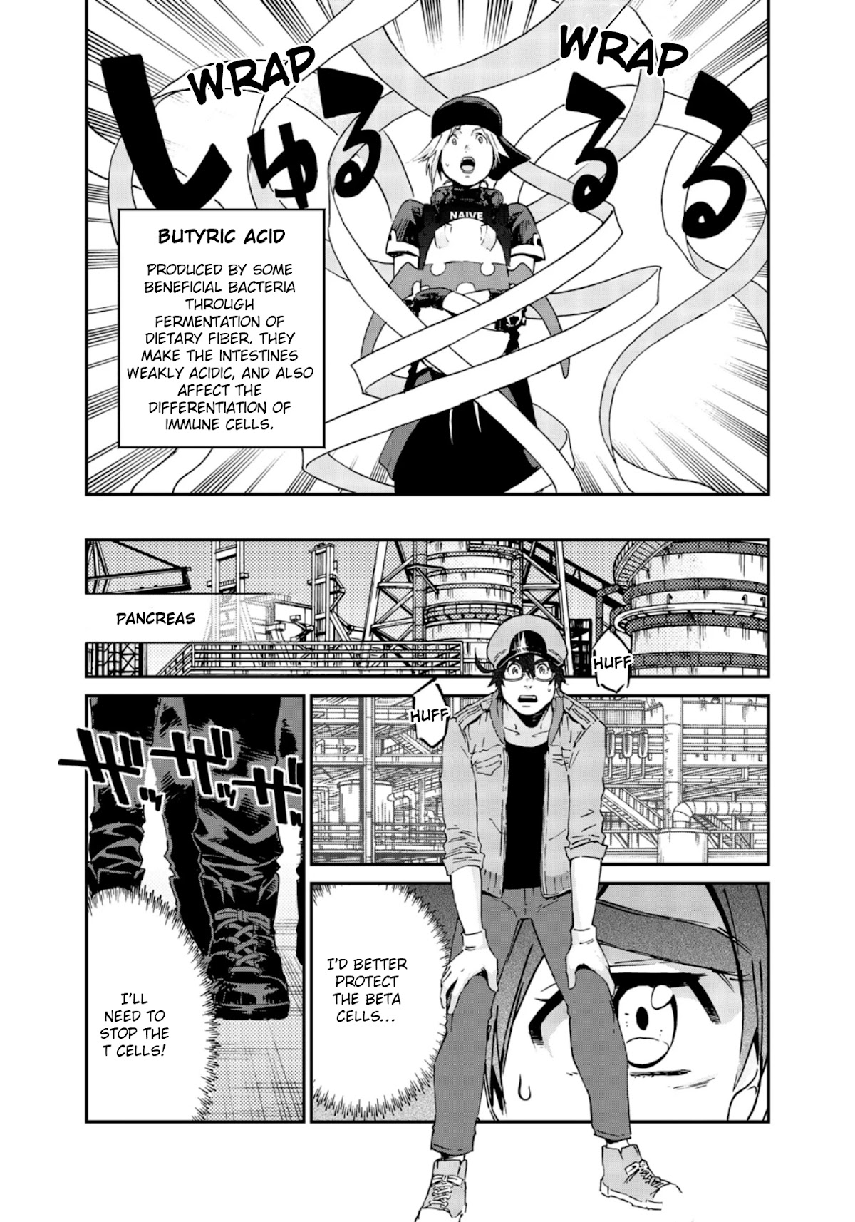 Hataraku Saibou BLACK Chapter 45 page 15 - Chapter 45: Thugs, Vitality, Beneficial Bacteria