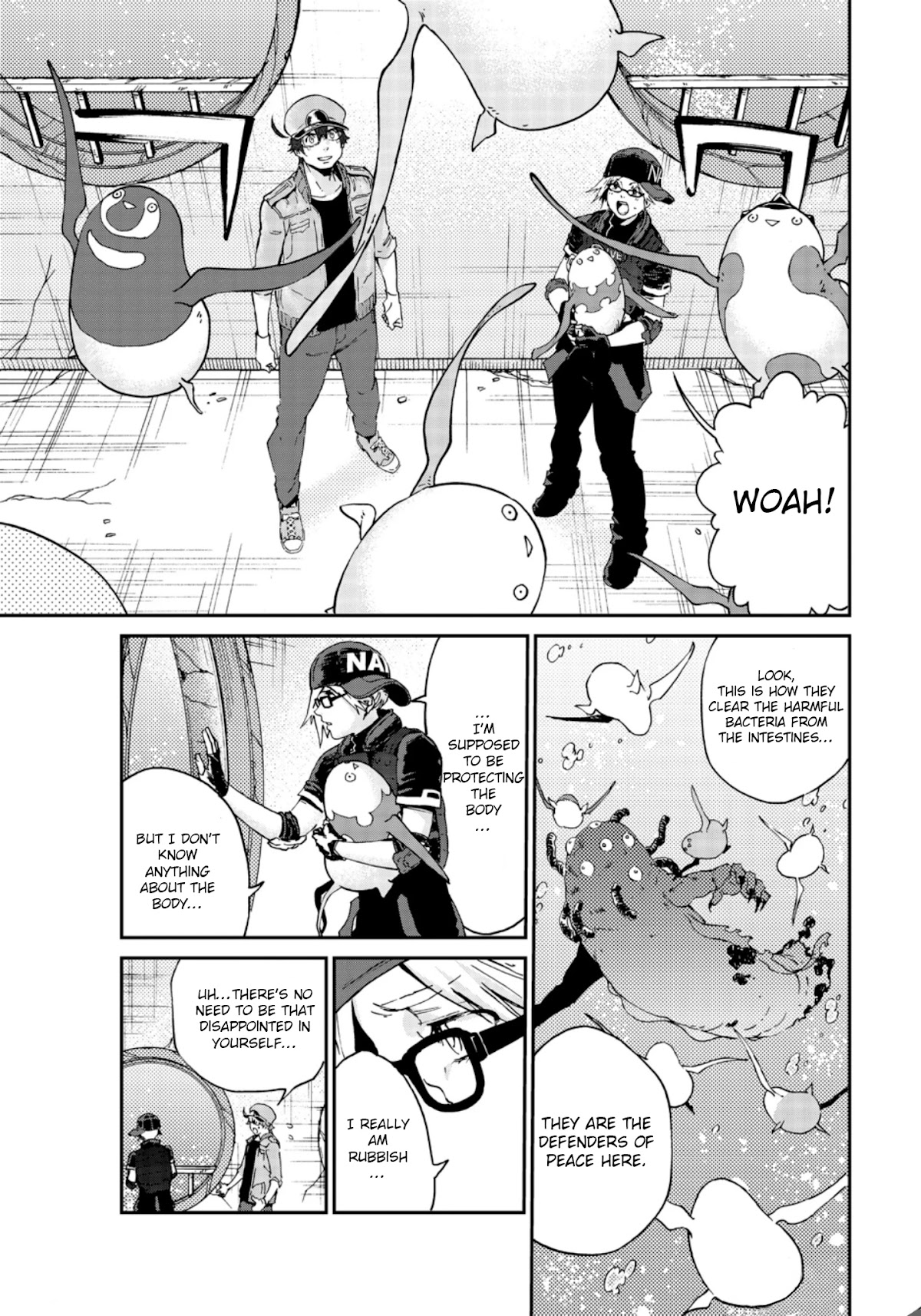 Hataraku Saibou BLACK Chapter 45 page 9 - Chapter 45: Thugs, Vitality, Beneficial Bacteria
