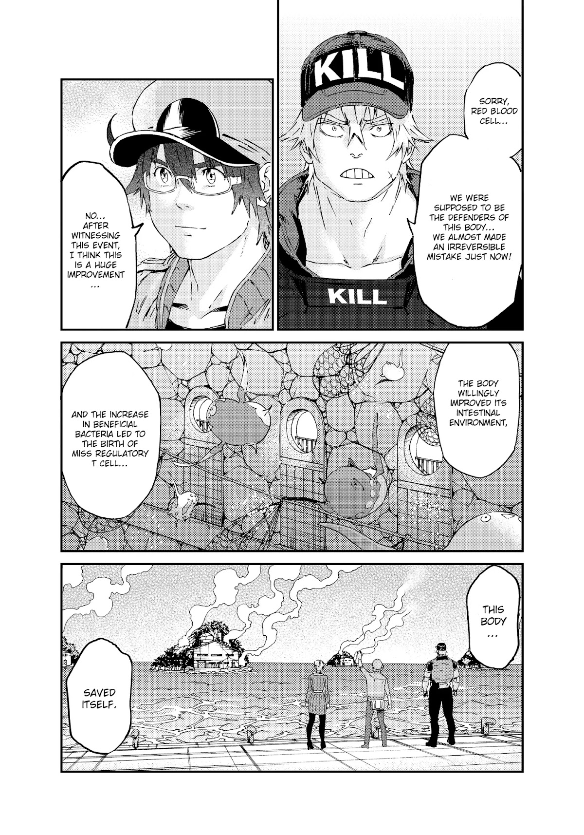 Hataraku Saibou BLACK Chapter 46 page 19 - Chapter 46: Differentiation, Generation, Mutual Support