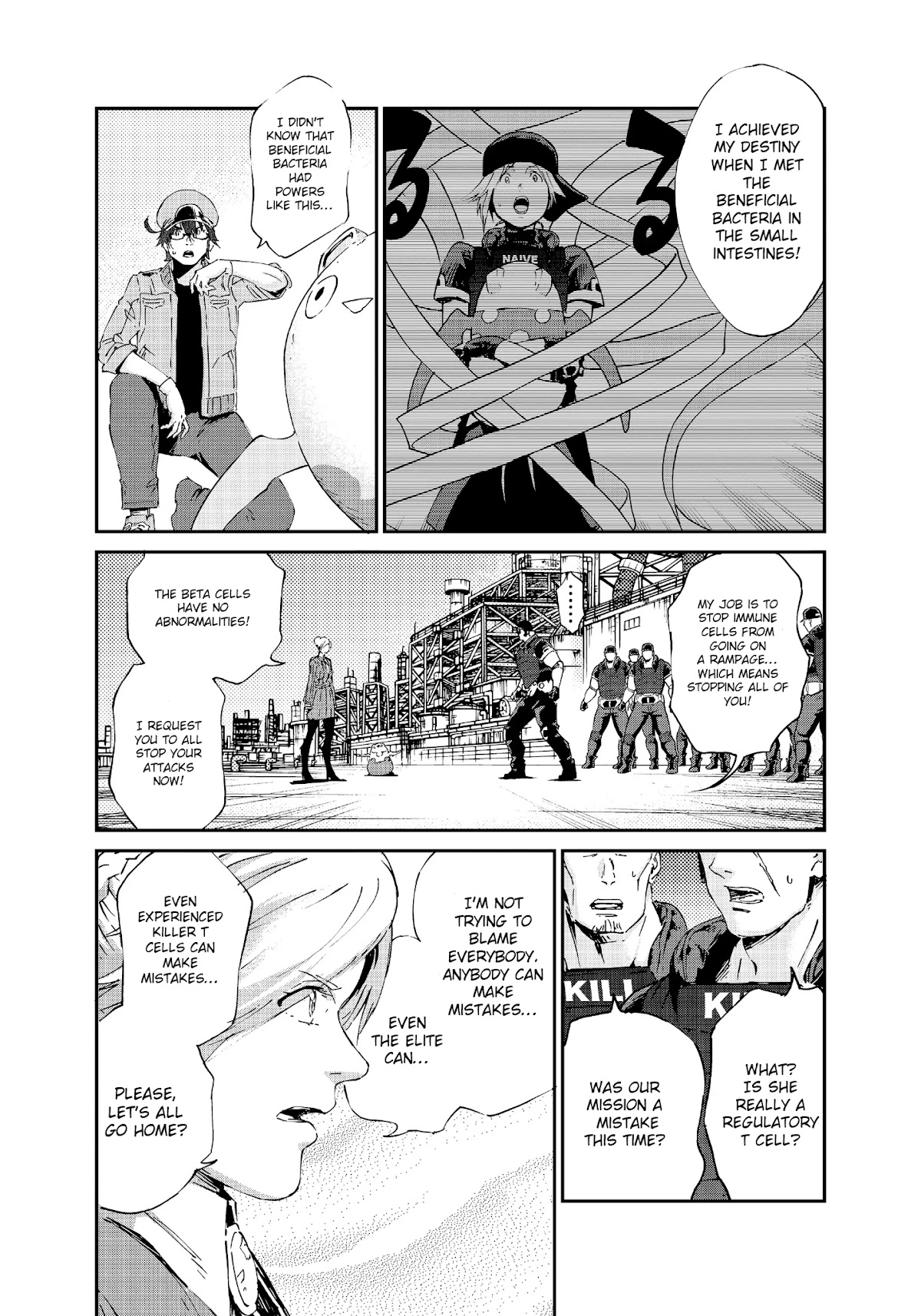 Hataraku Saibou BLACK Chapter 46 page 4 - Chapter 46: Differentiation, Generation, Mutual Support