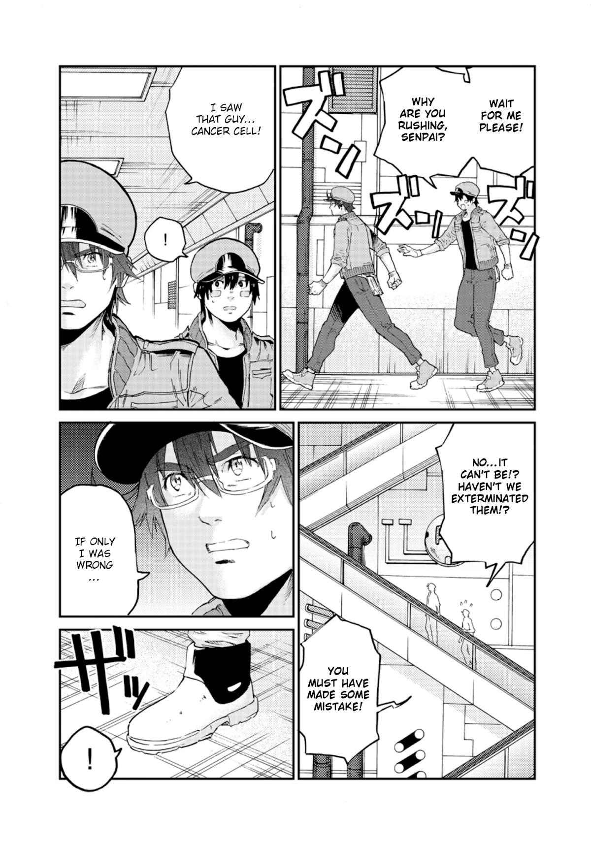 Hataraku Saibou BLACK Chapter 47 page 14 - Chapter 47: Recovery, Peace, I'm Back
