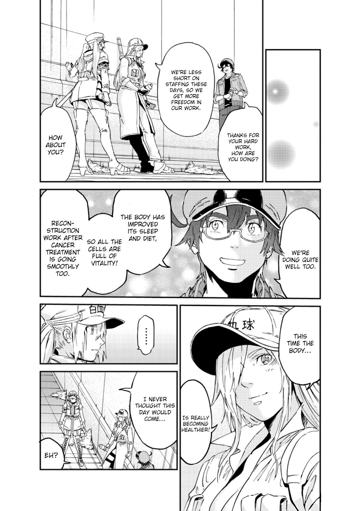 Hataraku Saibou BLACK Chapter 47 page 7 - Chapter 47: Recovery, Peace, I'm Back