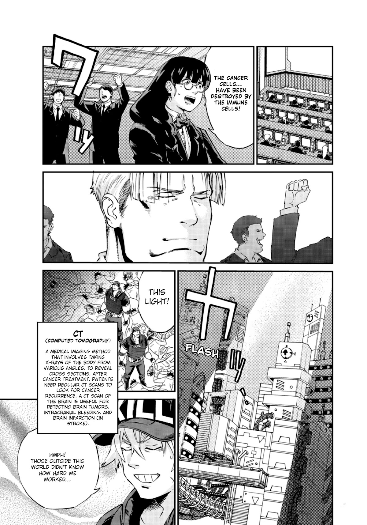 Hataraku Saibou BLACK Chapter 48 page 15 - Chapter 48: Brain Metastasis, Willpower, Work [END]