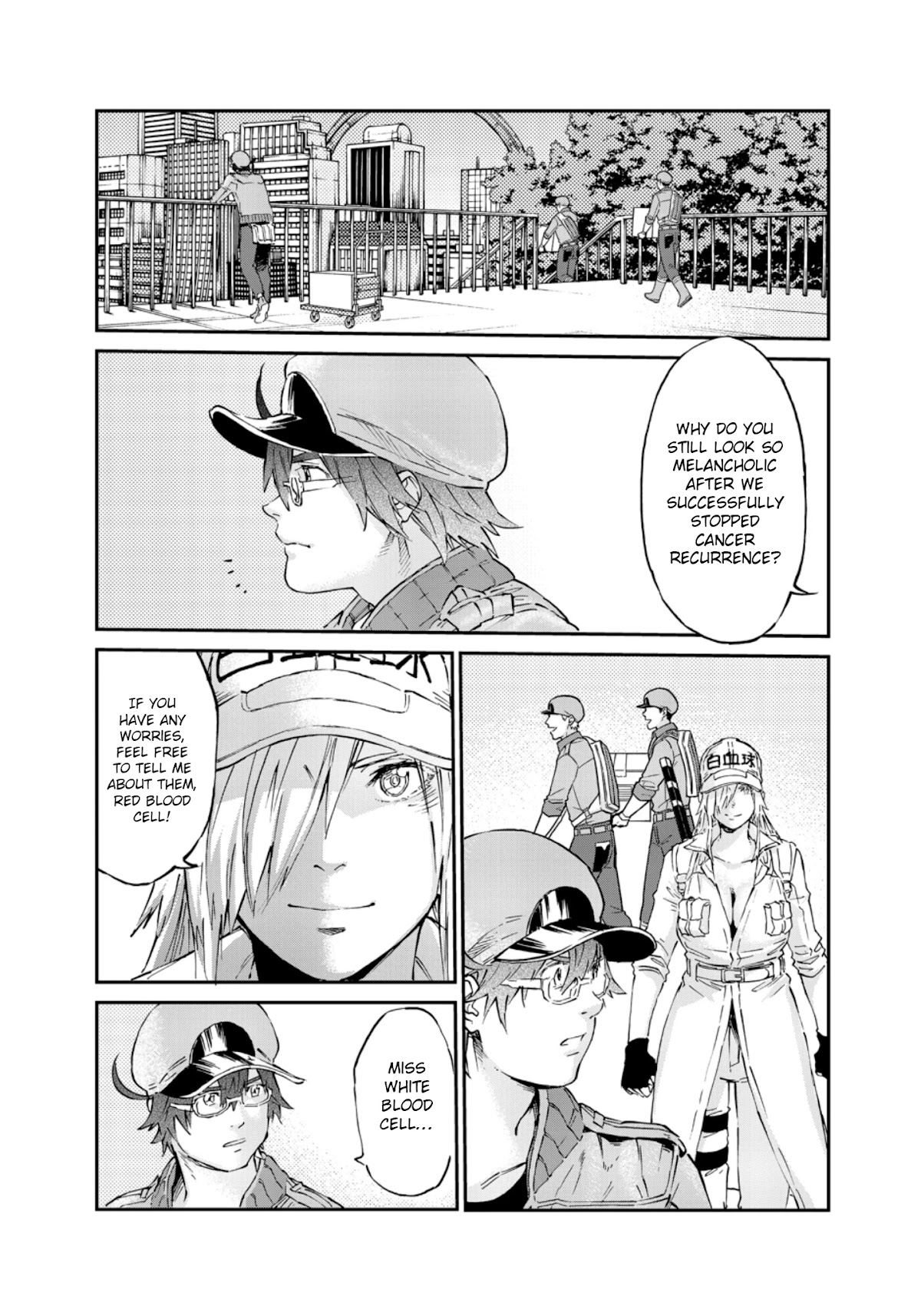 Hataraku Saibou BLACK Chapter 48 page 17 - Chapter 48: Brain Metastasis, Willpower, Work [END]