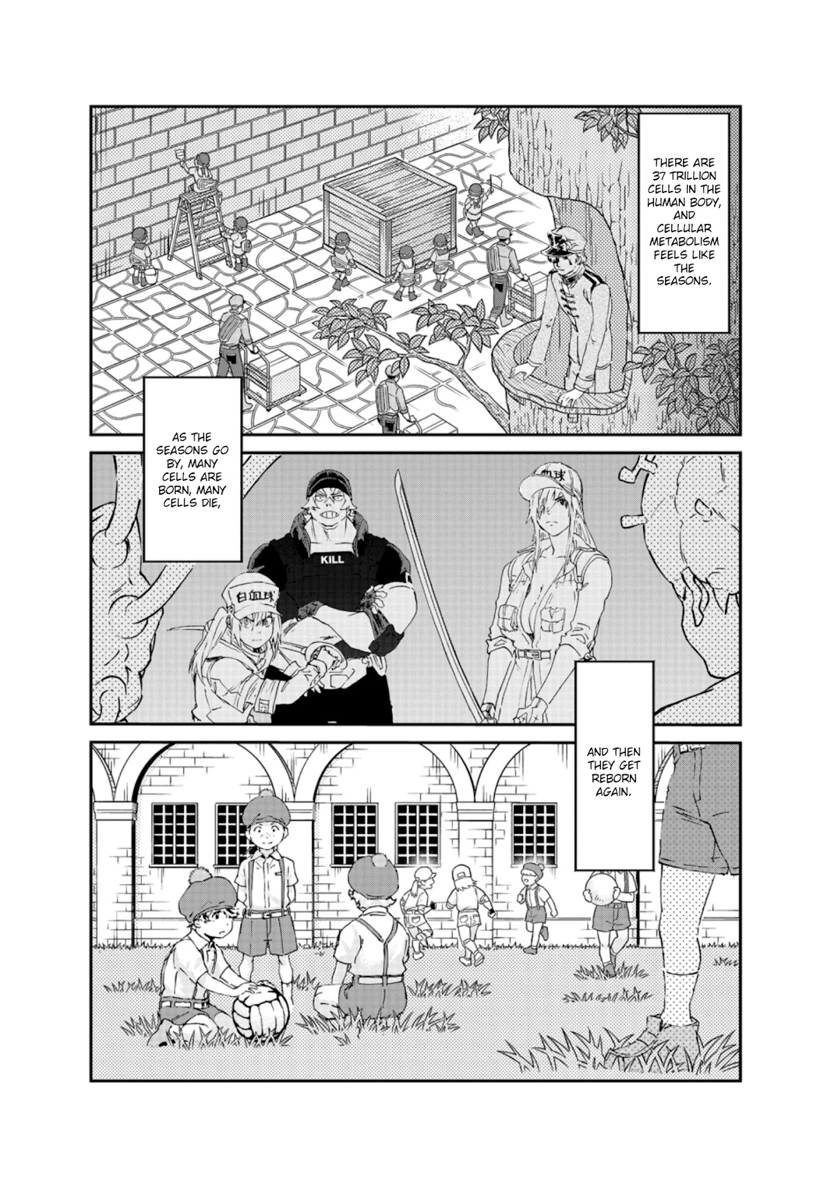 Hataraku Saibou BLACK Chapter 48 page 22 - Chapter 48: Brain Metastasis, Willpower, Work [END]