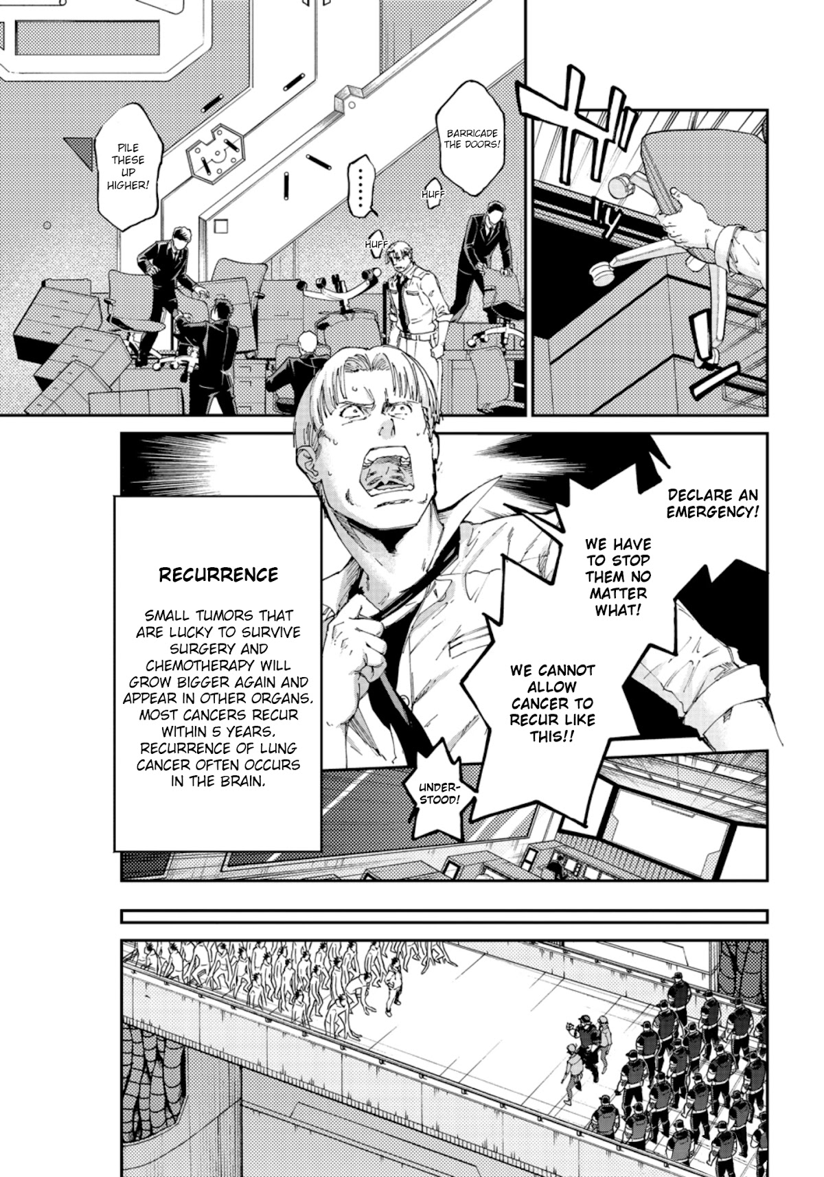 Hataraku Saibou BLACK Chapter 48 page 3 - Chapter 48: Brain Metastasis, Willpower, Work [END]