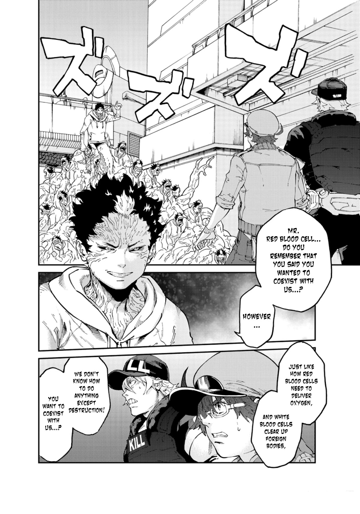 Hataraku Saibou BLACK Chapter 48 page 4 - Chapter 48: Brain Metastasis, Willpower, Work [END]