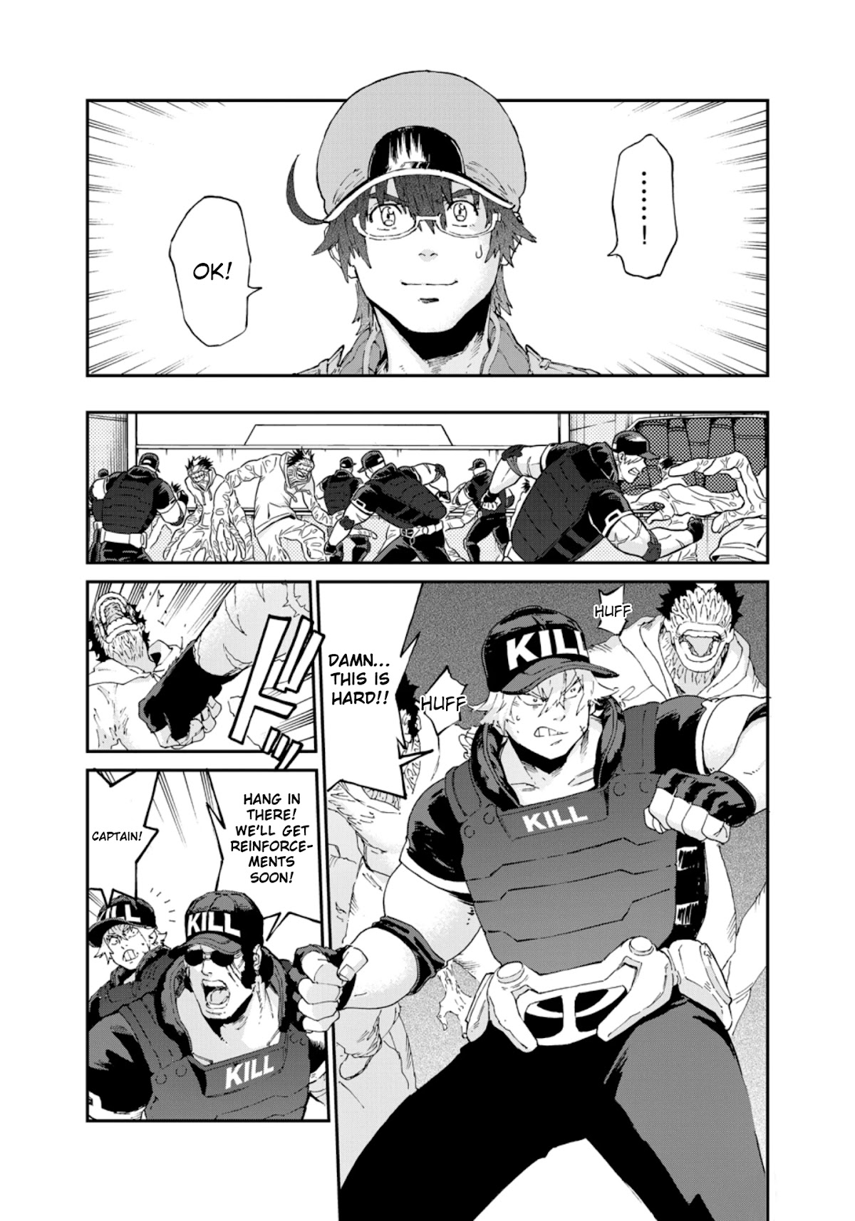 Hataraku Saibou BLACK Chapter 48 page 7 - Chapter 48: Brain Metastasis, Willpower, Work [END]